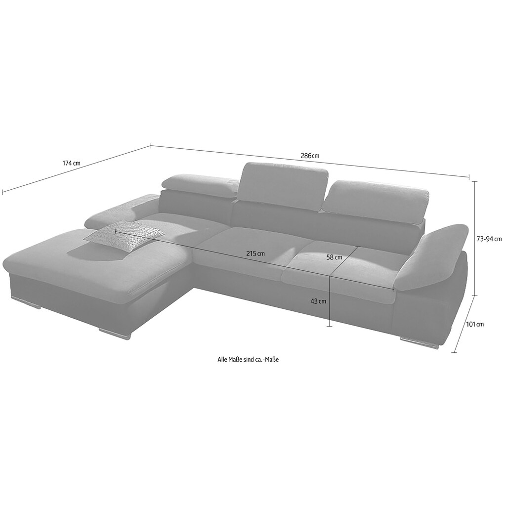 sit&more Ecksofa »Valantine V«