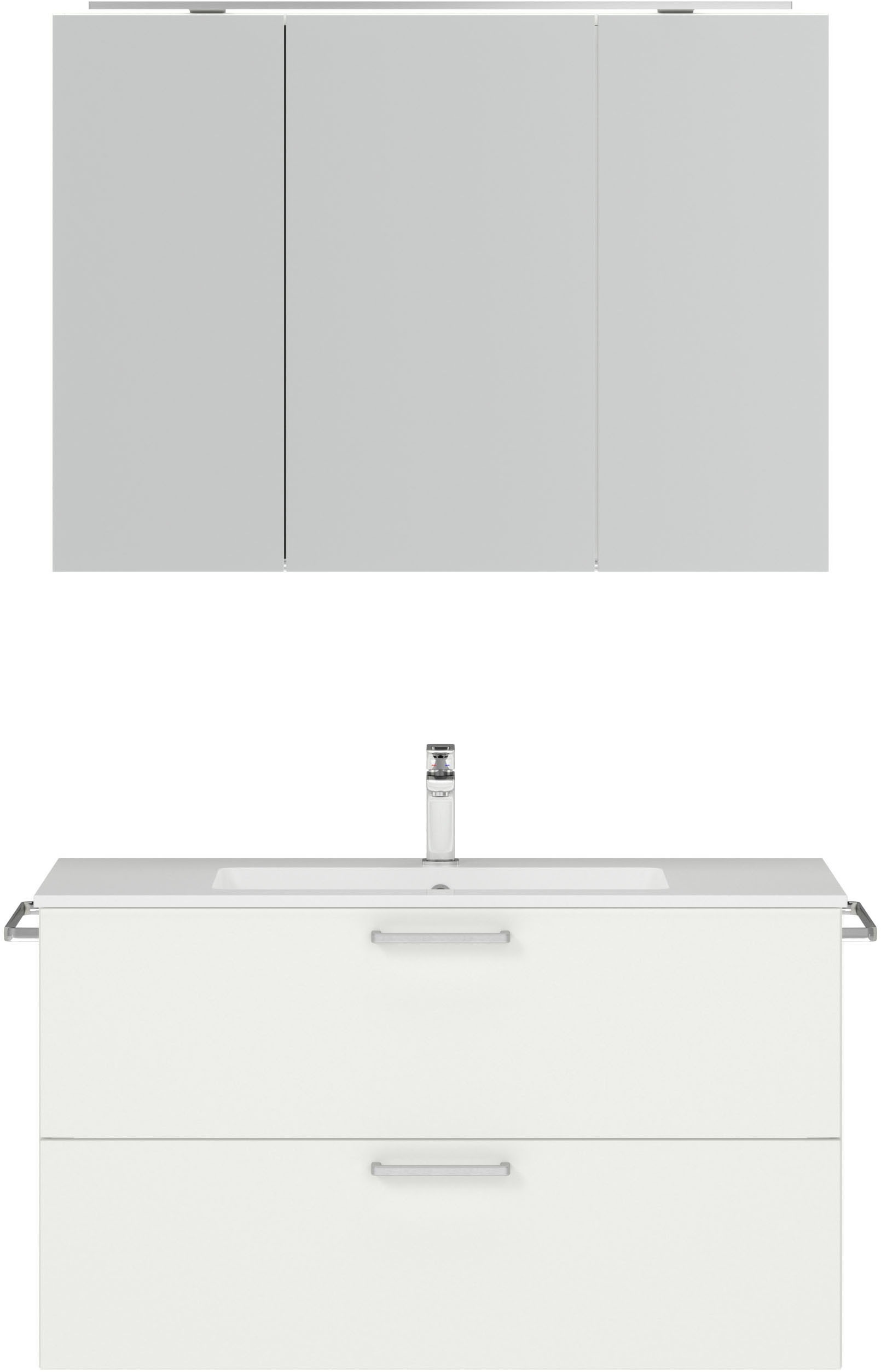 nobilia® Badmöbel-Set »Tolvina«, (2 St., vormontiert, mit Soft-Close), inkl günstig online kaufen
