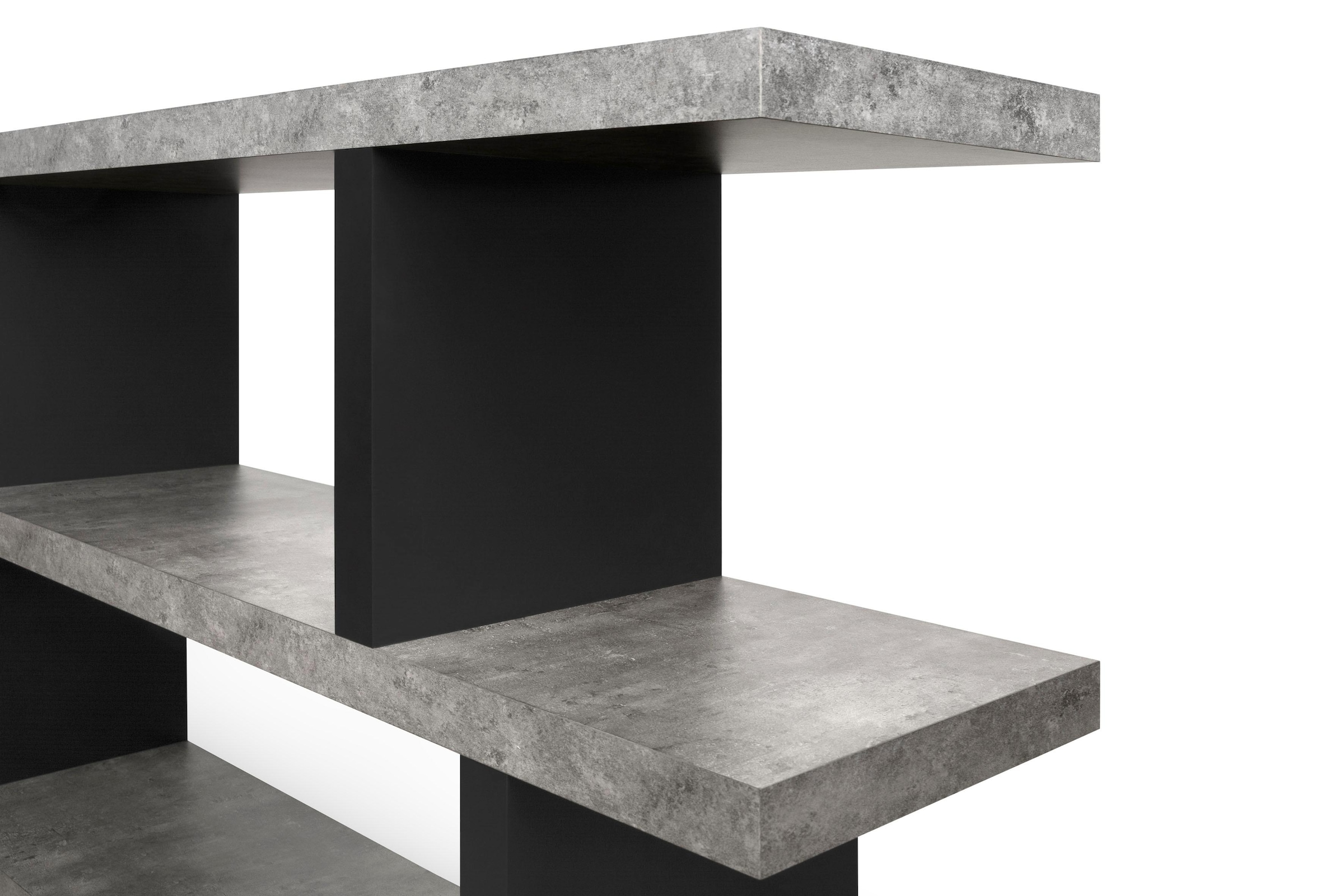 TemaHome Mehrzweckregal »Step«, in moderner Beton- und Rahmenoptik, Breite 163 cm