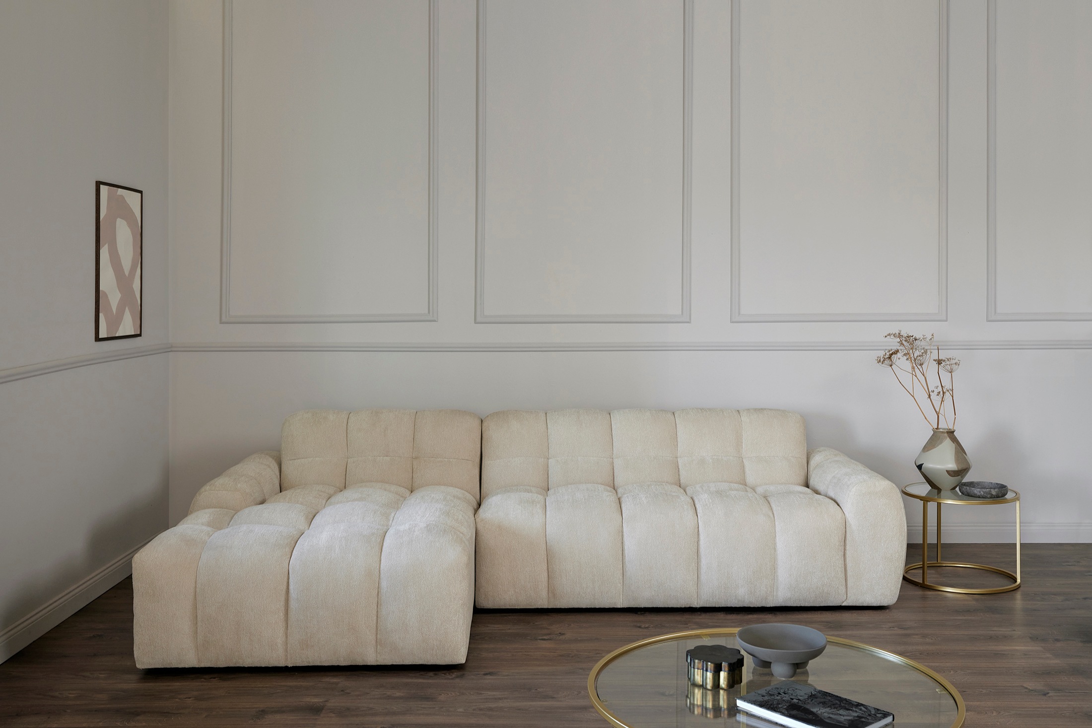 Jahnke Ecksofa »RELAX BUBBLE CORNER« Platz für bis zu 5 Personen,Taschenfederkernpolsterung,L-Form,B:305 cm