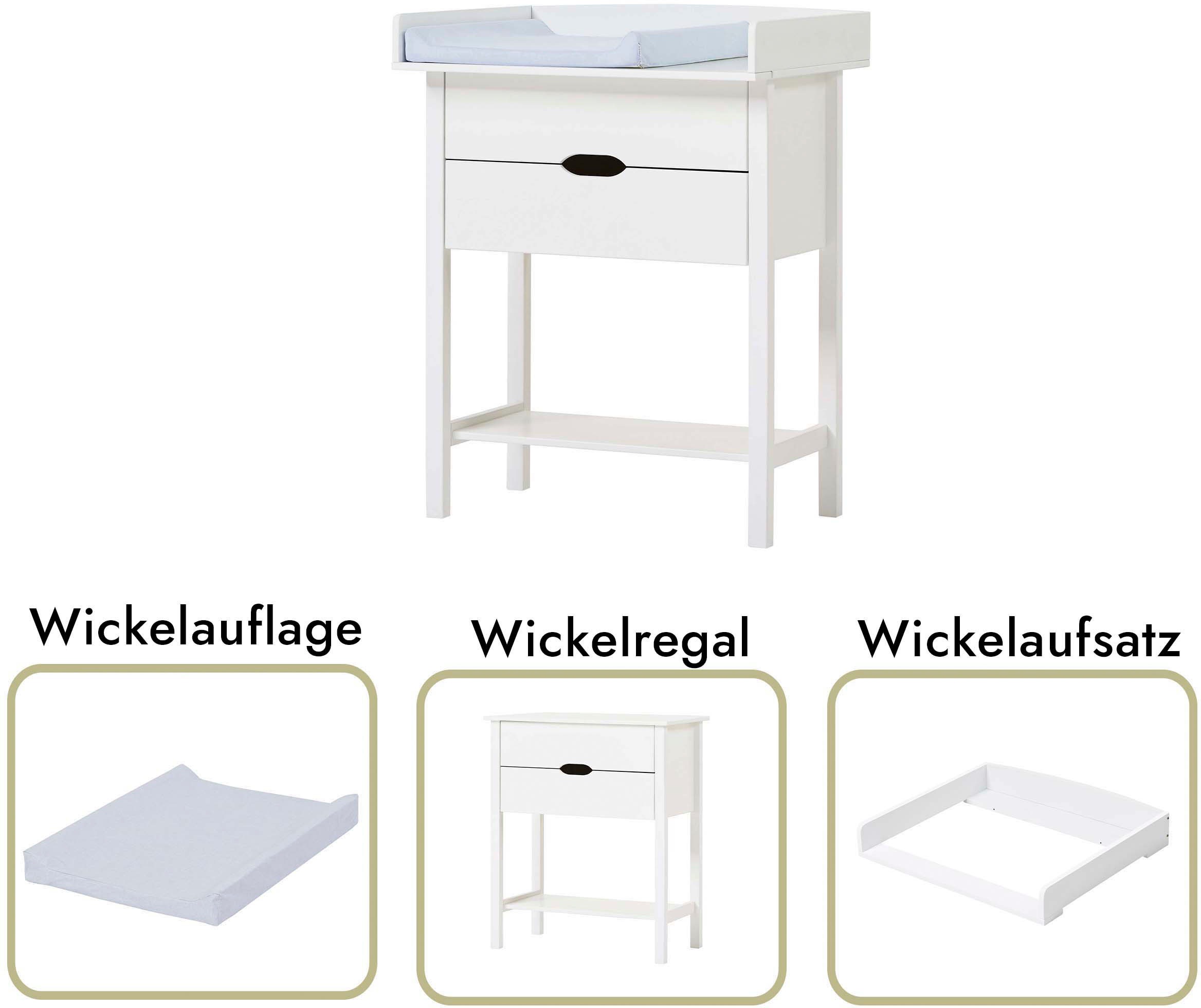 Hoppekids Wickelkommode »ISABELLA«, Auflage abnehmbar, wahlweise mit Wickelauflage, 79 cm