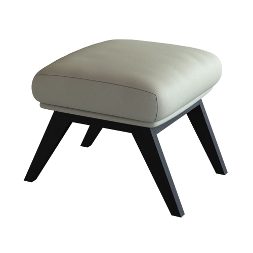 FLEXLUX Polsterhocker »Adria«, Fuß schwarz, Fußhocker für Ohrensessel günstig online kaufen