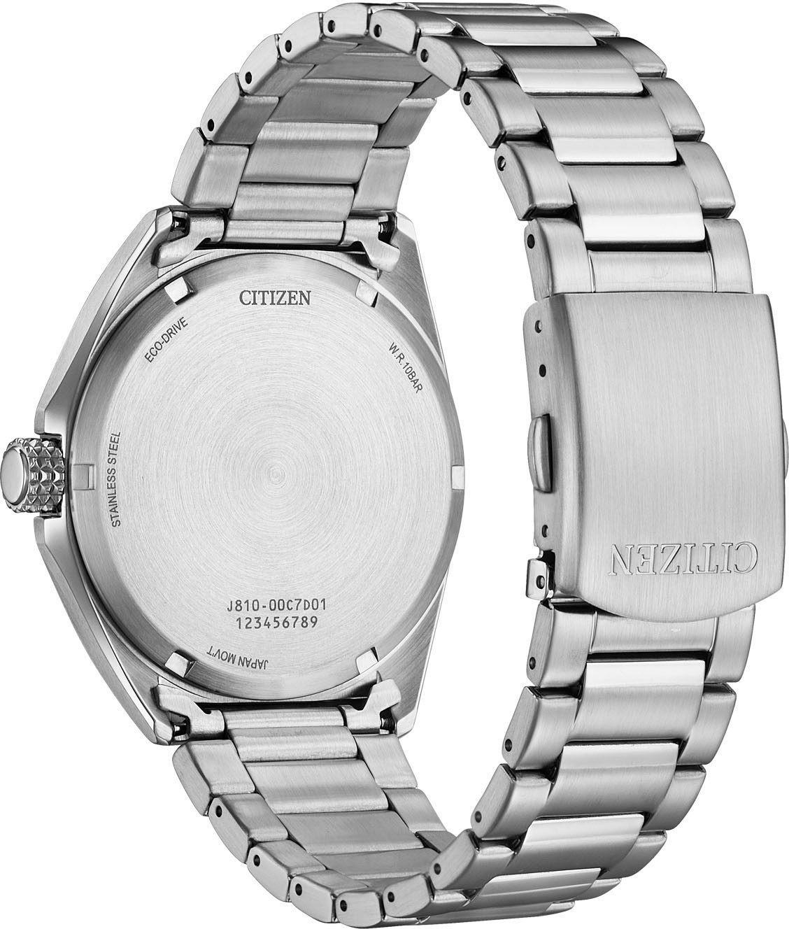 Citizen Solaruhr, Armbanduhr, Herrenuhr, Edelstahlarmband, analog, Datum, Eco-Drive