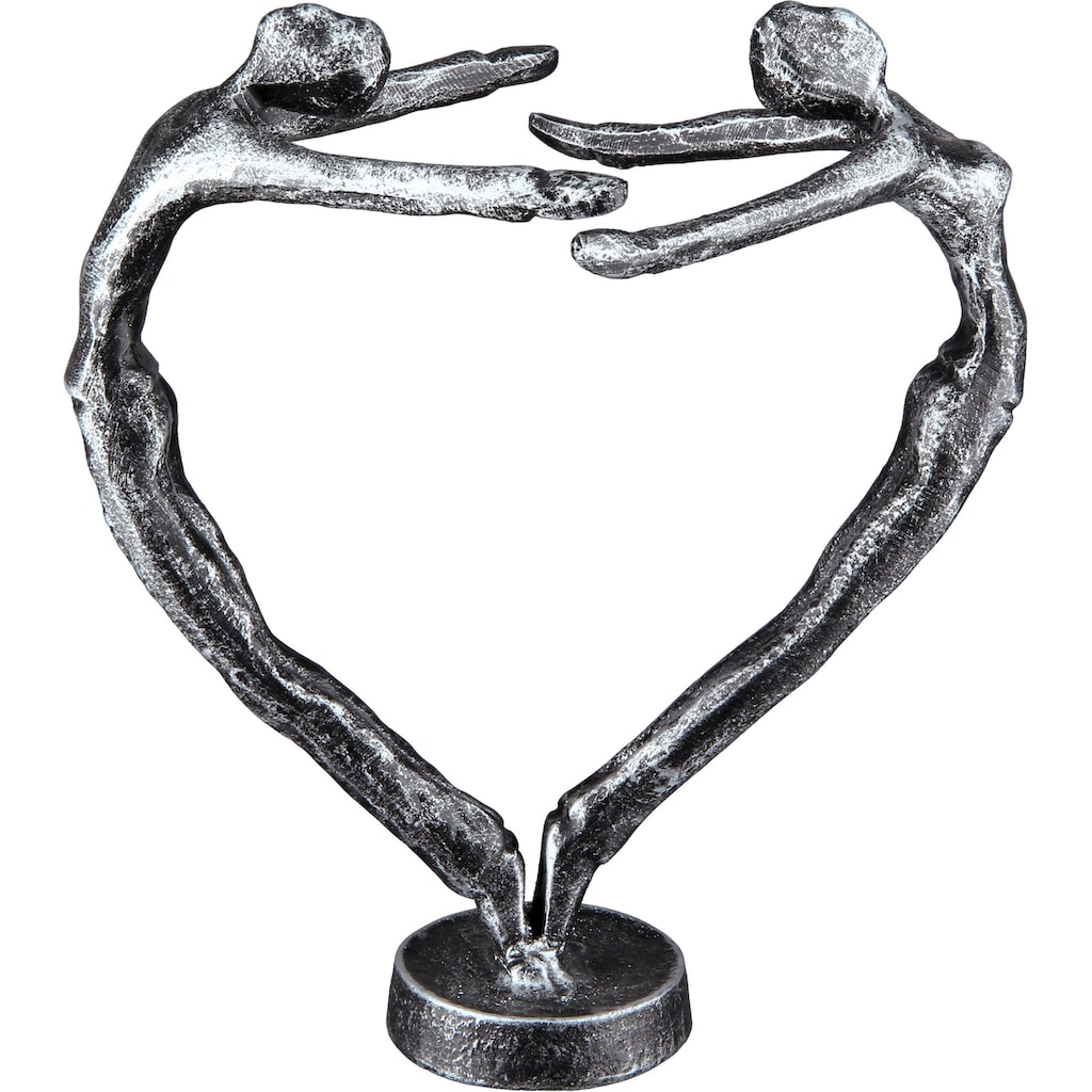 Casablanca by Gilde Dekofigur »Design Skulptur In Love, silber«, silberfarben