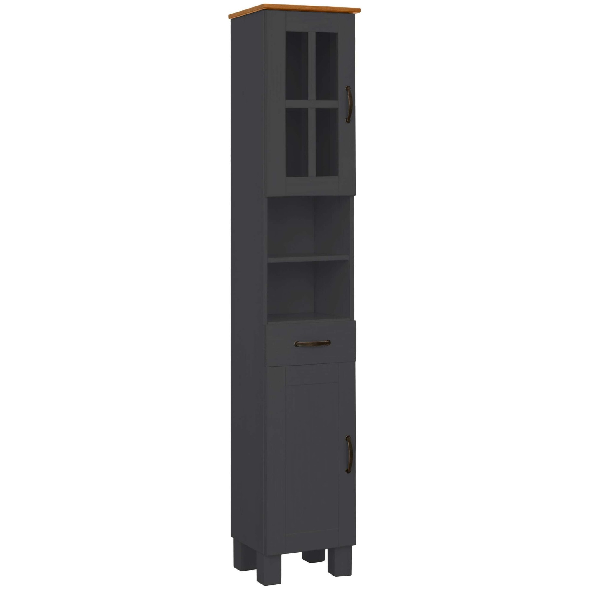 Home affaire Hochschrank »Rodby«, FSC®-zertifiziertes Massivholz, Breite 33cm, Höhe 180cm