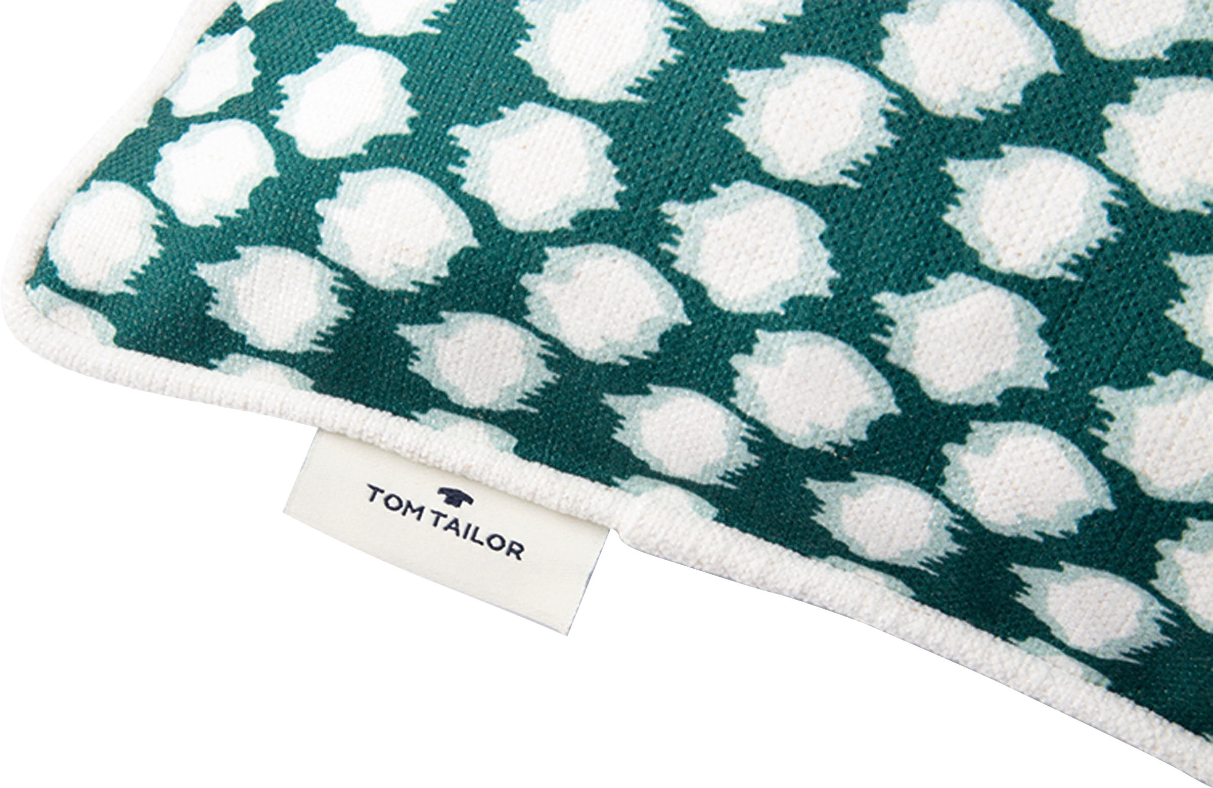 TOM TAILOR HOME Dekokissen »Spots«, mit weissem Rundumkeder, Kissenhülle ohne Füllung, 1 Stück