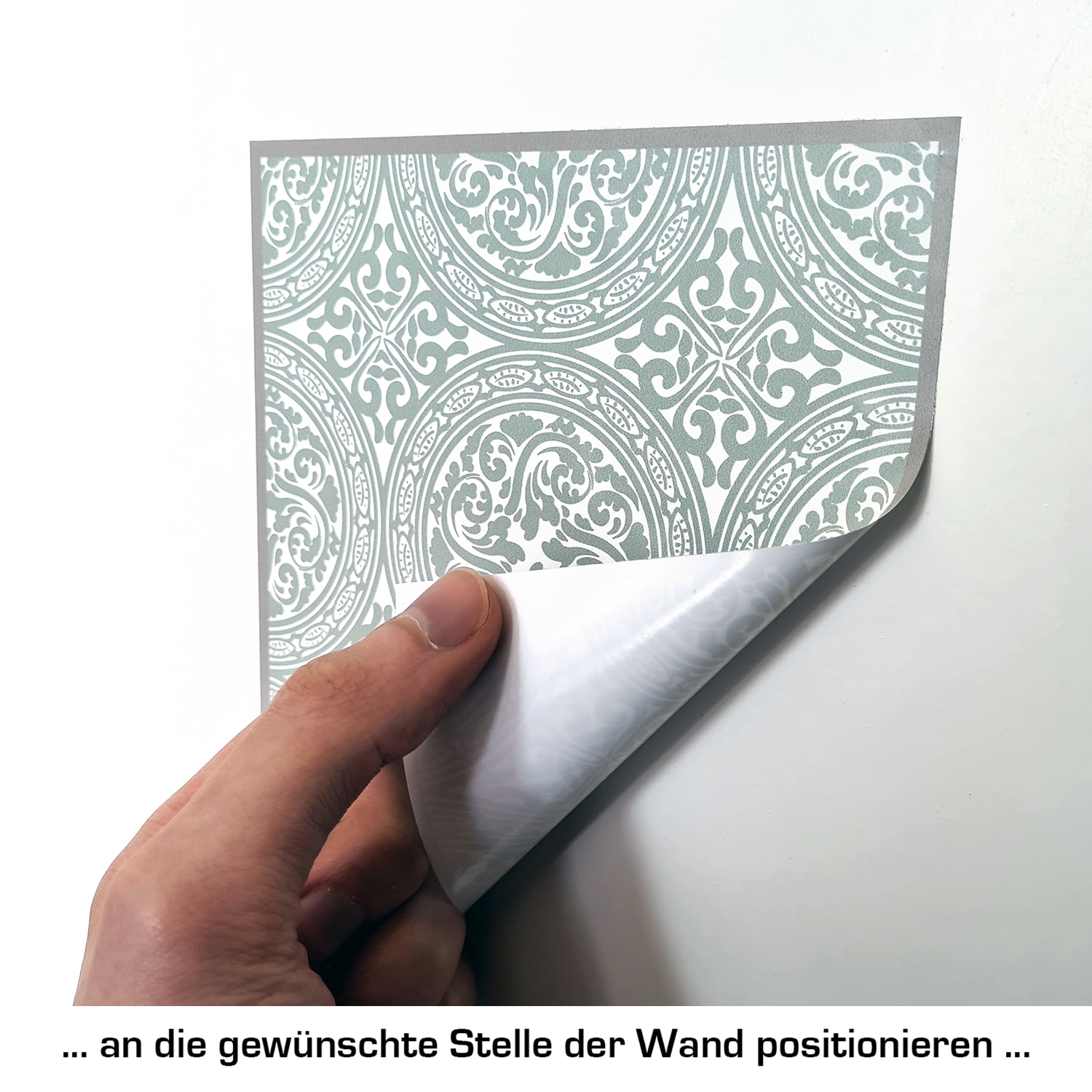 queence Fliesenaufkleber »Ornamente mit Zitronen«, (12 St.), Stickerfliesen, selbstklebend, Sticker, 12er Set