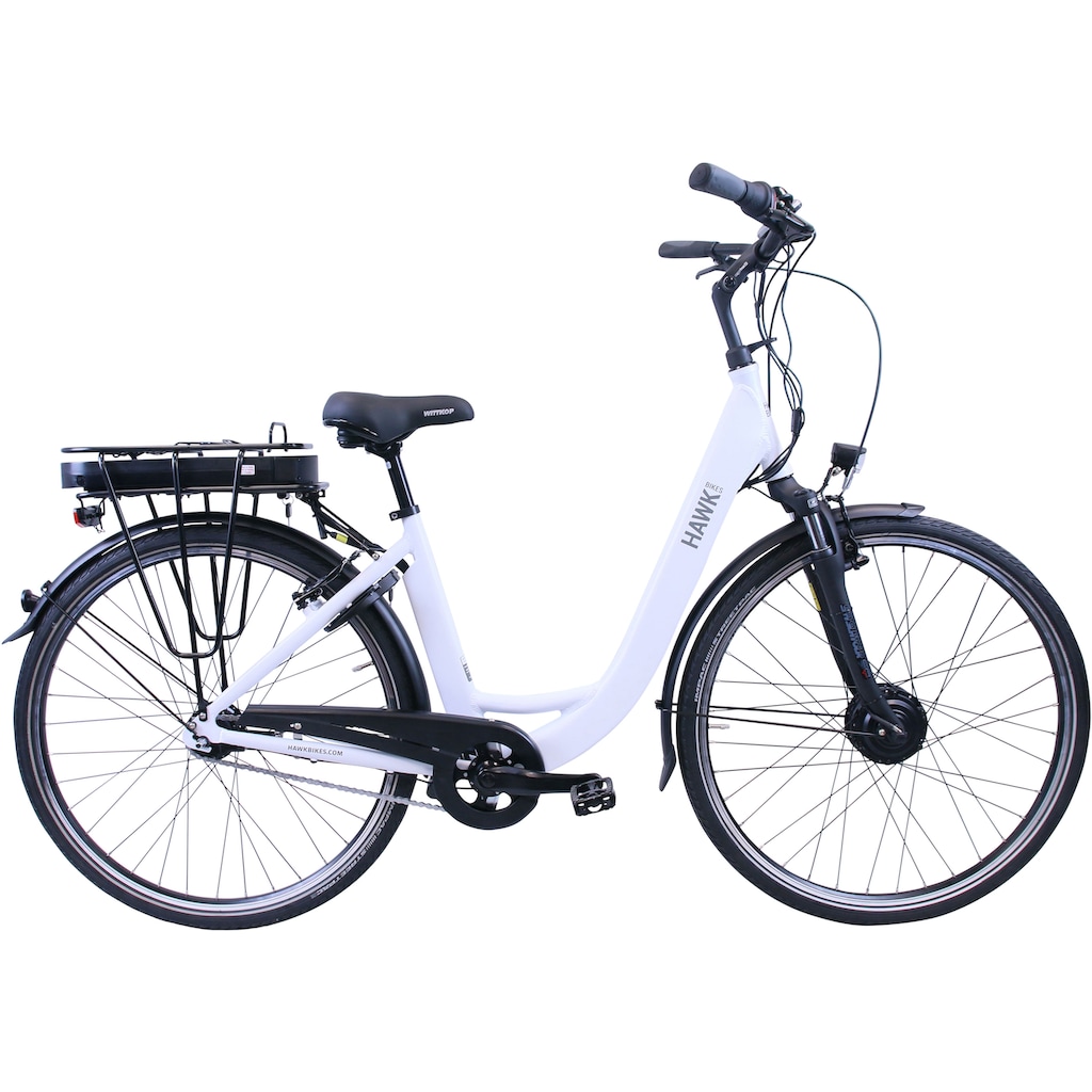 HAWK Bikes E-Bike »HAWK eCity Wave«, 7 Gang, Shimano, Nexus 7-Gang, Frontmotor 250 W