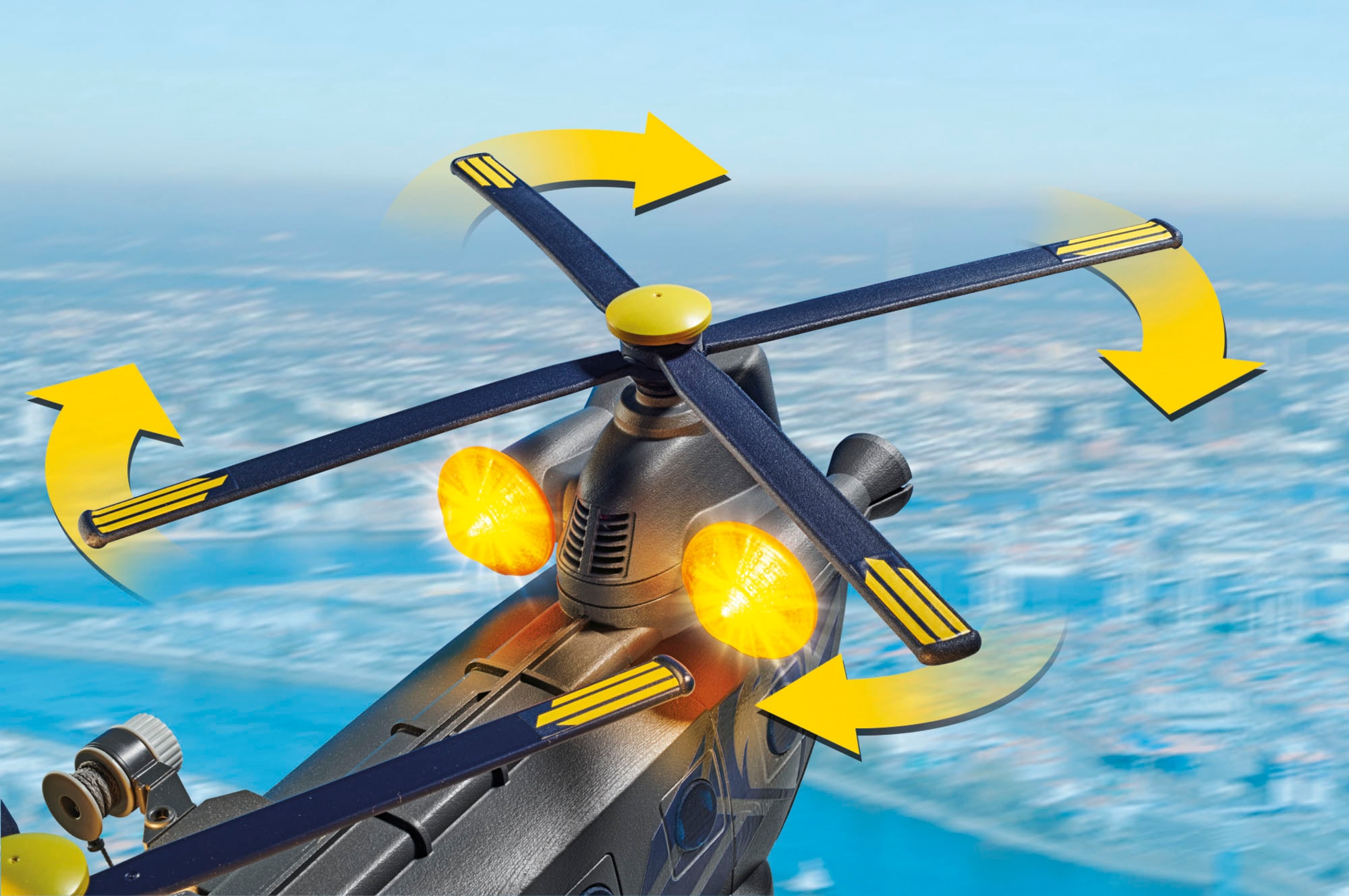 Playmobil® Konstruktions-Spielset »SWAT-Rettungshelikopter (71149), City Action«, (117 St.), Made in Europe; mit Licht und Sound