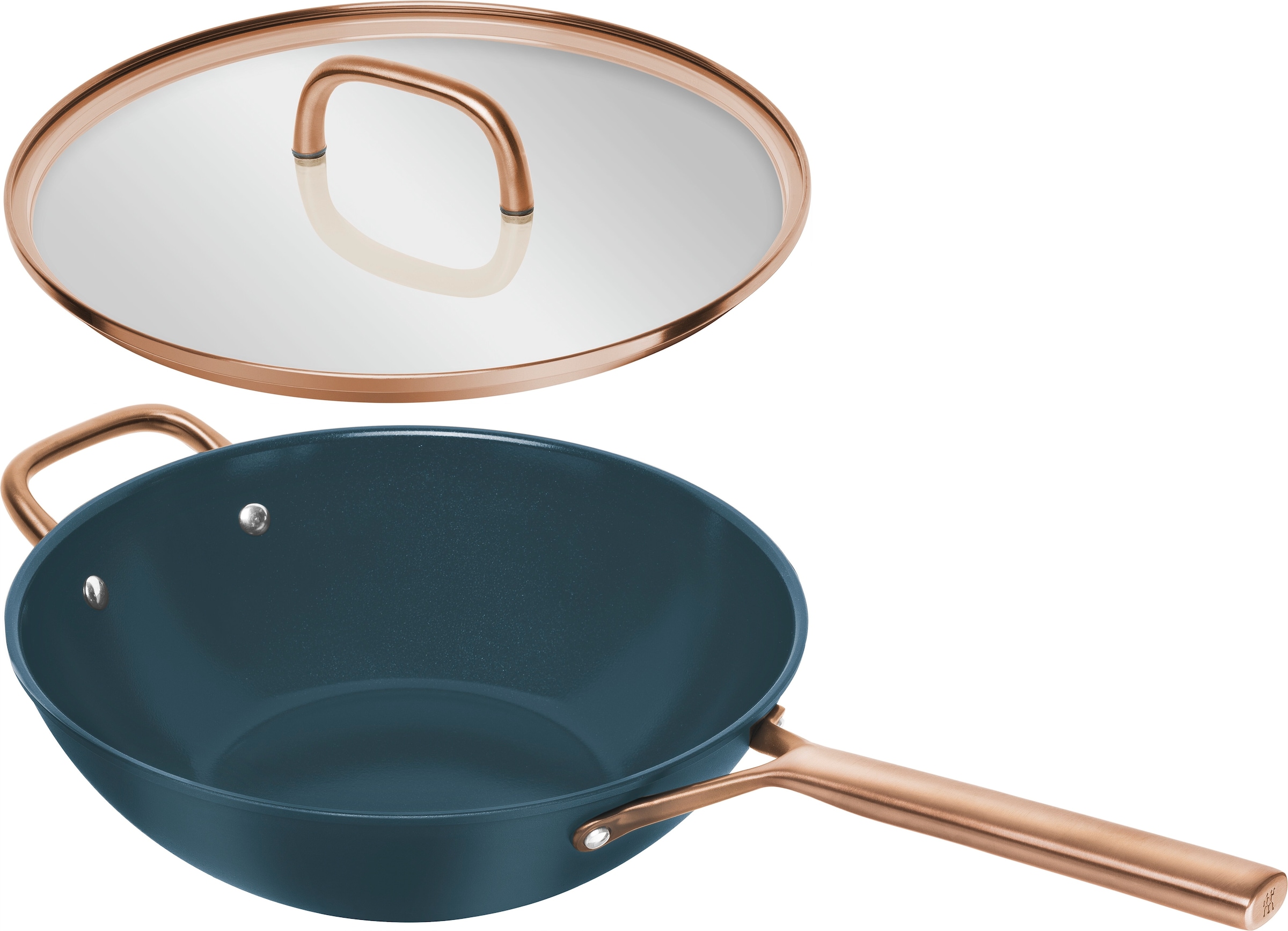 Zwilling Wok »Milano« Aluminium 1 tlg. Keramik-Antihaftbeschichtung, Induktion, Made in Italy