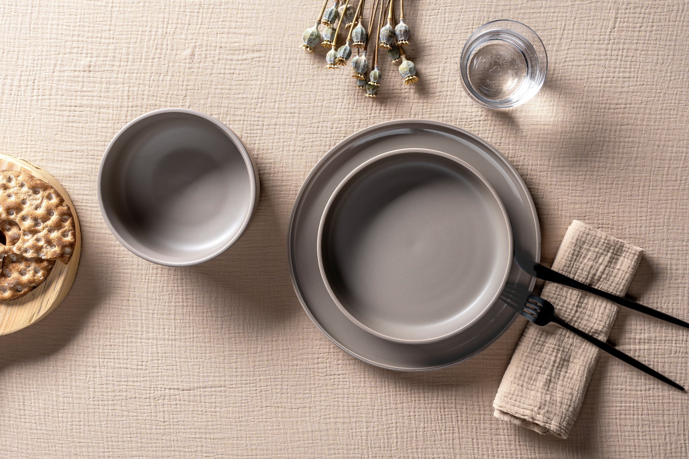 LEONARDO Geschirr-Set »ROMA, Geschirrset, 12-teilig«, (Set, 12 tlg.), Service, spülmaschinengeeignet