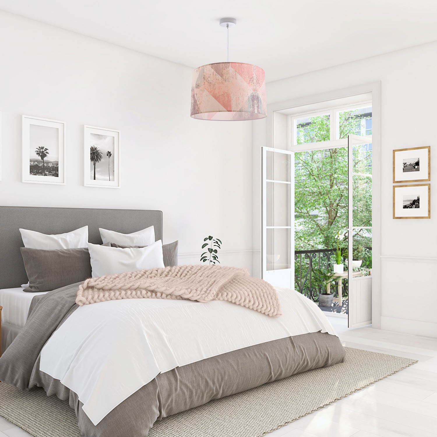 Paco Home Pendelleuchte »Mero 102«, 1 flammig, Leuchtmittel E27 | ohne Leuchtmittel, Deckenlampe Wohnzimmer Schlafzimmer Hängelampe Pastell Vintage E27