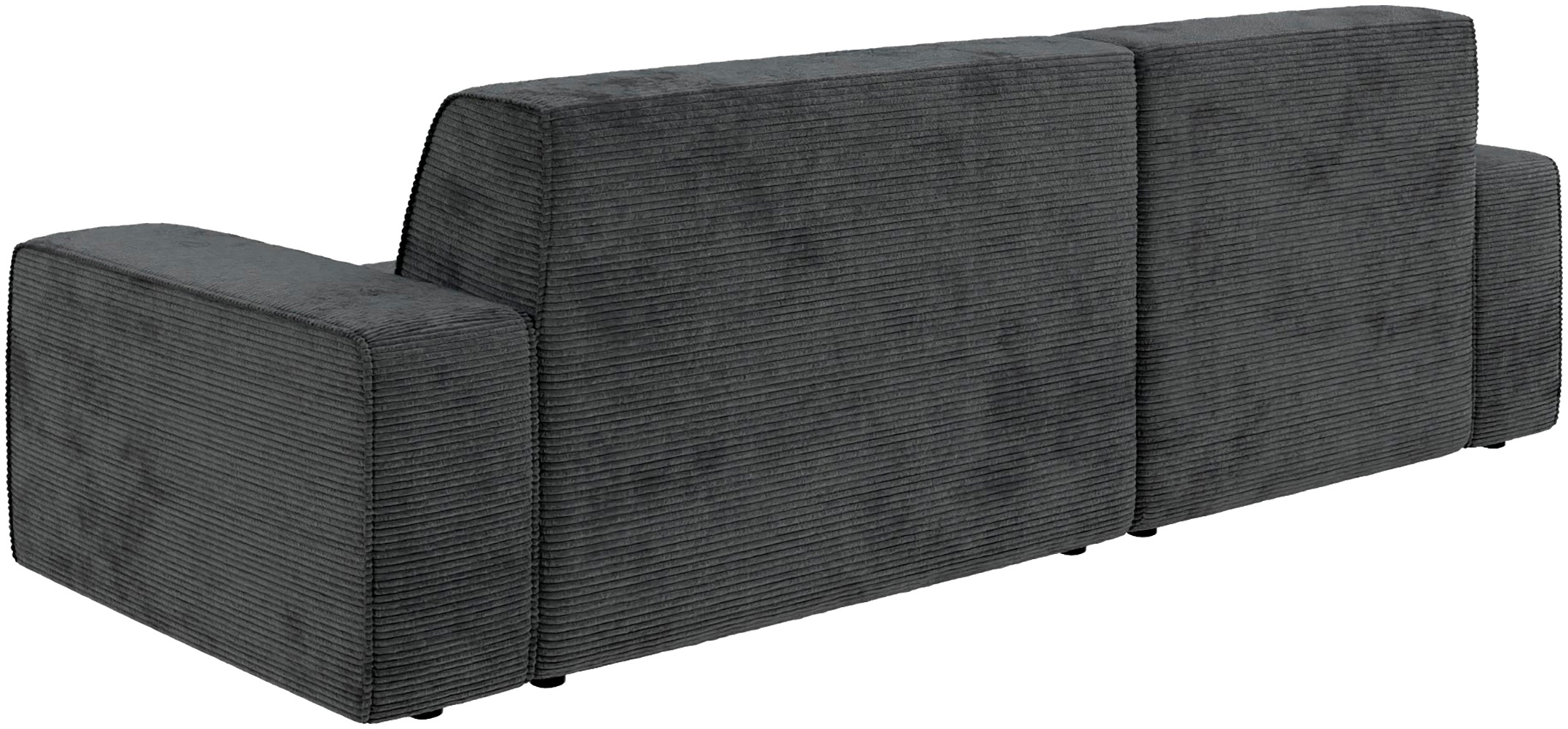 TRENDMANUFAKTUR Ecksofa »Graz, wahlweise mit Sitzvorschub und Bettkasten, L-Form, Breite 246 cm«, in Cord-, haustierfreundlichem LEO Struktur- oder LUMOS-3D-Bezug