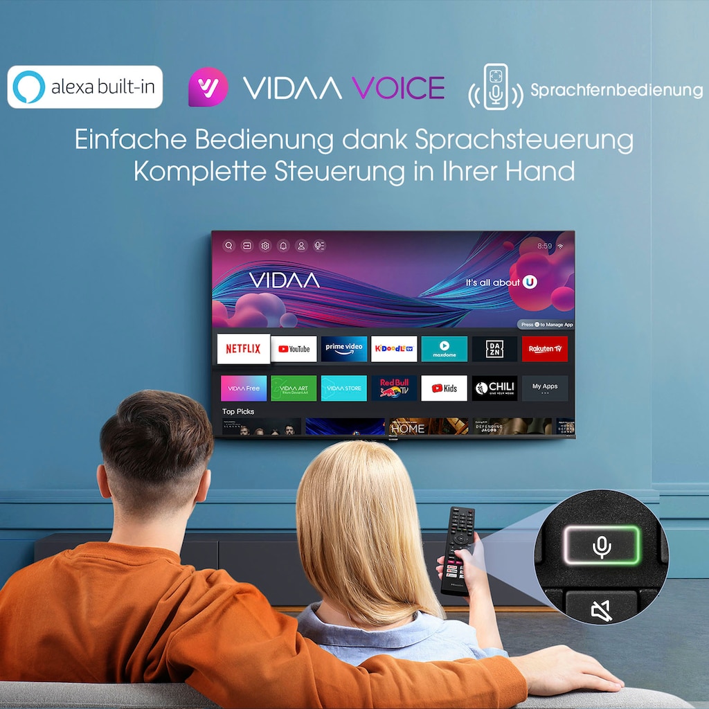 Hisense QLED-Fernseher »55E77HQ«, 139 cm/55 Zoll, 4K Ultra HD, Smart-TV