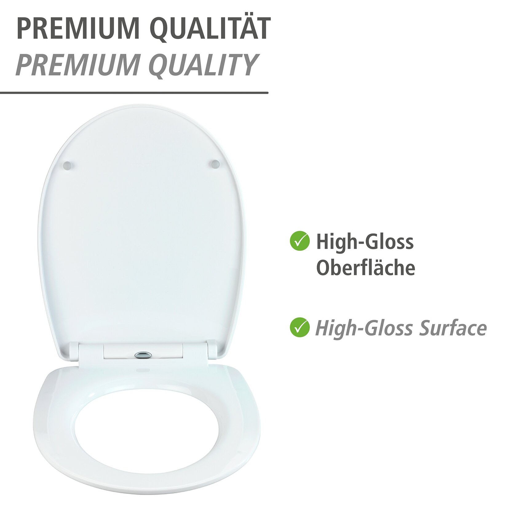 WENKO WC-Sitz »Terrazzo High Gloss« 1 Stk. tlg. Thermoplast