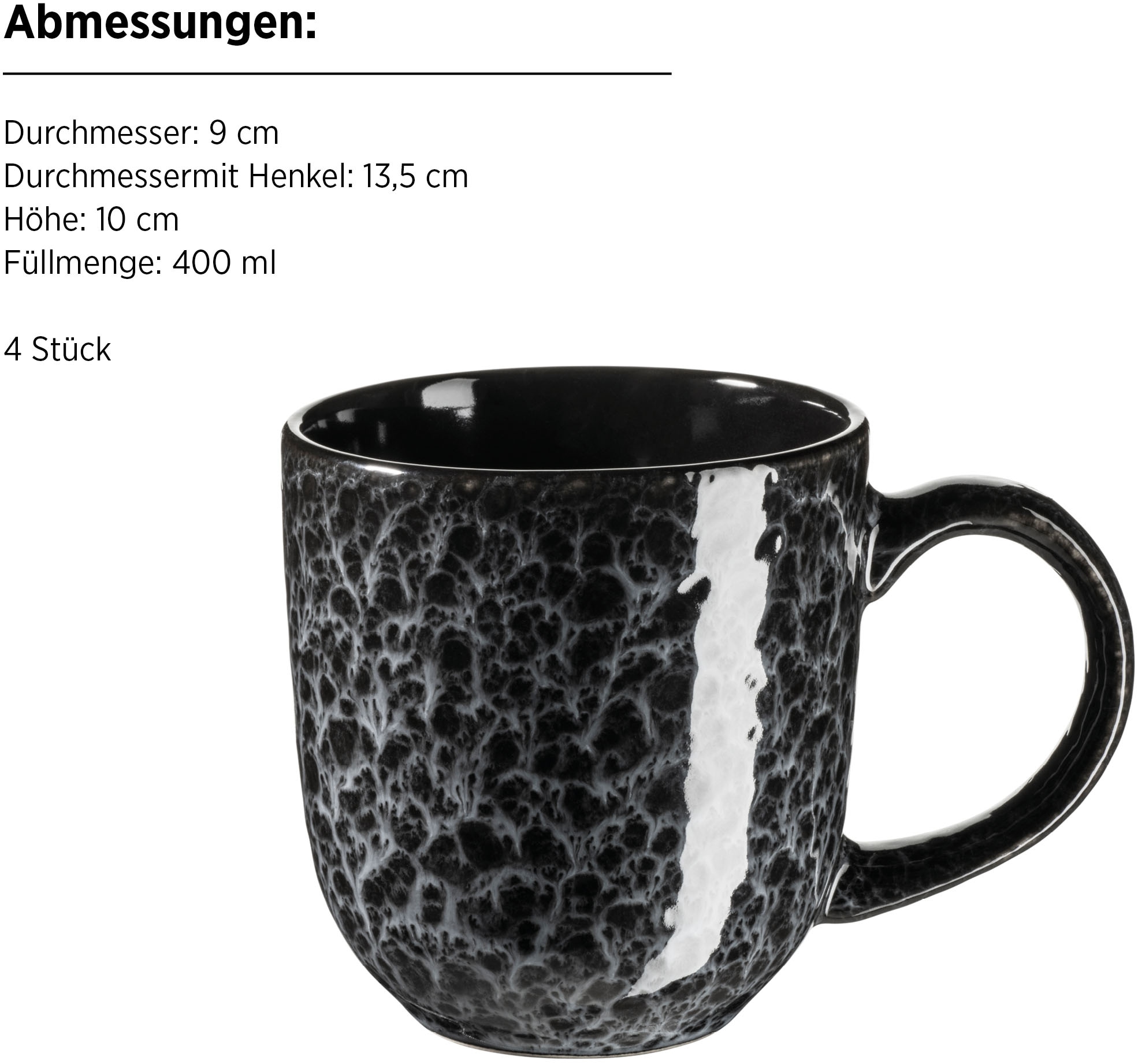 MÄSER Kombiservice »FILIPPA, Kombiservice, Steinzeug«, (Set, 16 tlg.), Geschirr-Set, Service