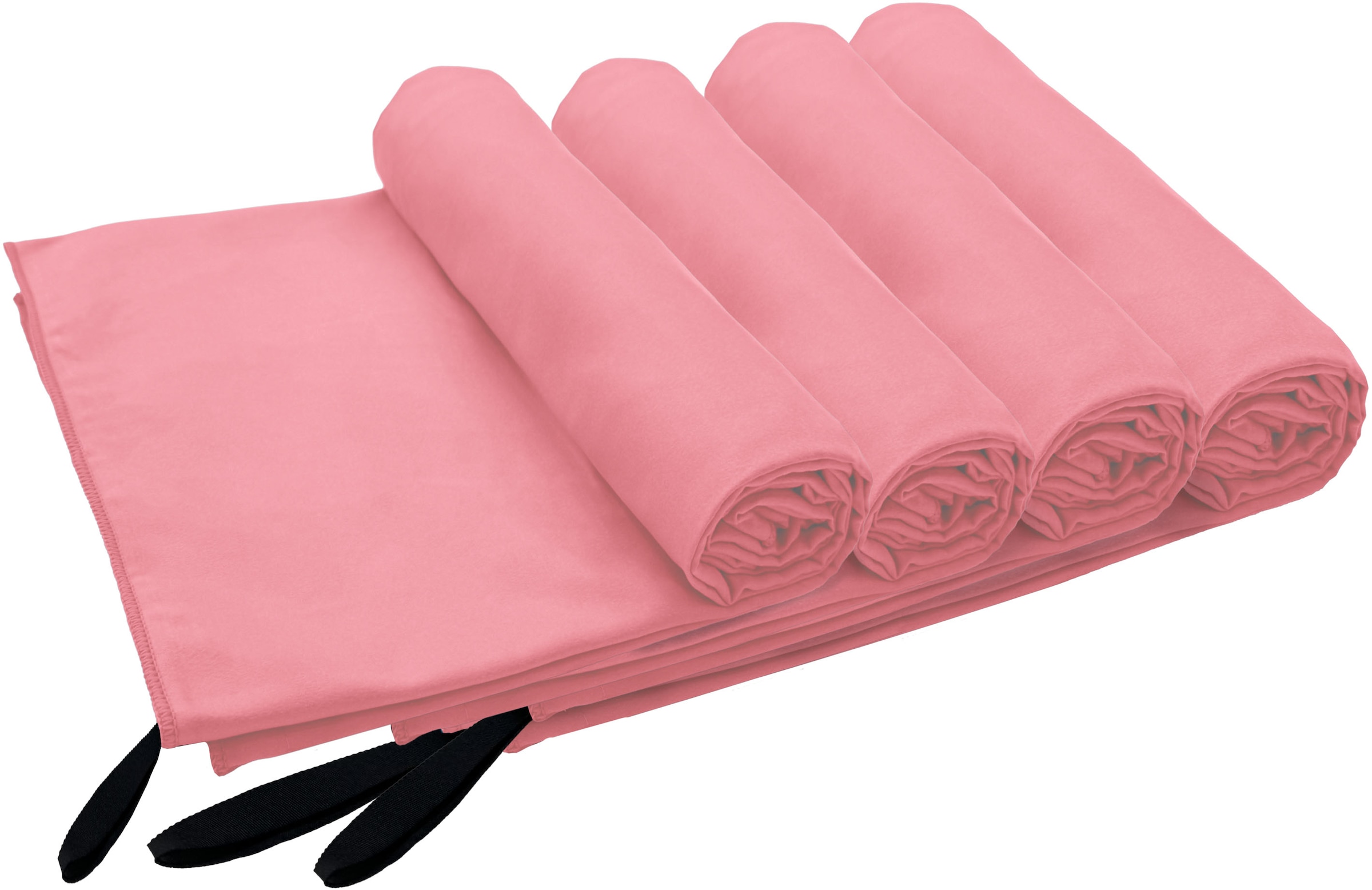 my home Handtücher »Xavi, 4 Teile, ideal als Sporthandtuch, Reisehandtuch«, günstig online kaufen
