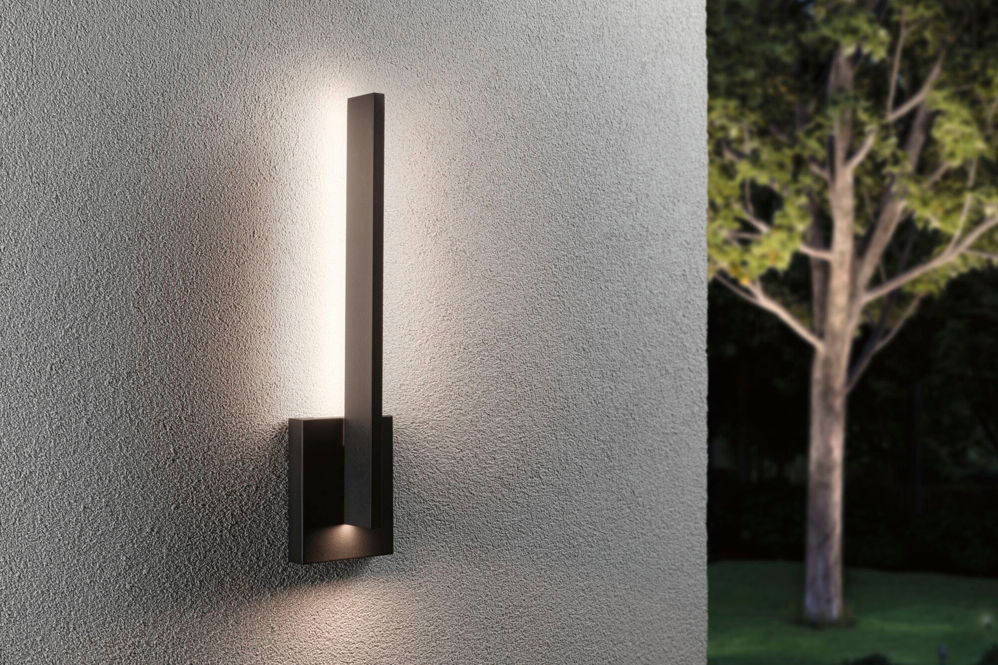 Paulmann LED Außen-Wandleuchte »Outdoor 230V Levka 13,5W IP44 3000K anthrazit« Warmweiß Outdoor 230V Levka 13,5W IP44 3000K anthrazit