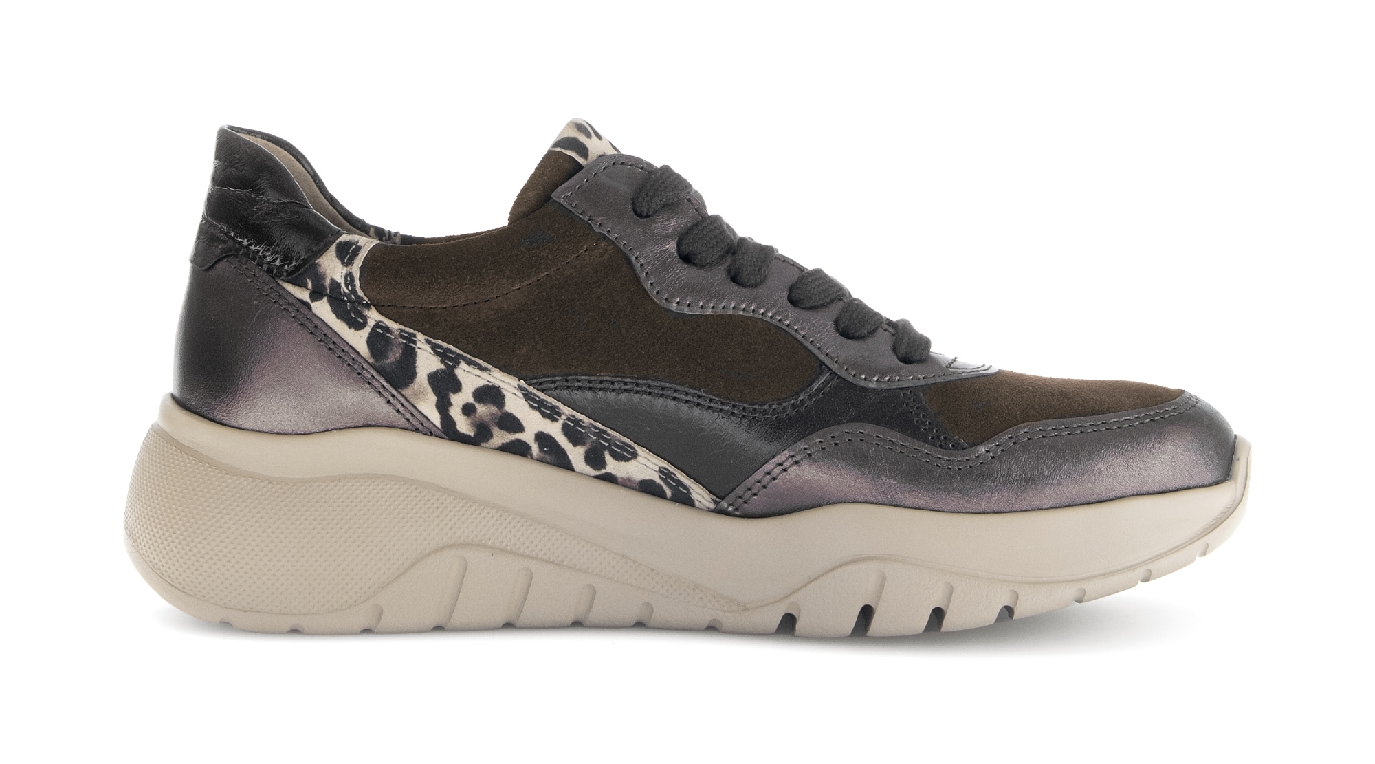Gabor Plateausneaker, Schnürschuh, Halbschuh mit modischen Kontrastbesätzen