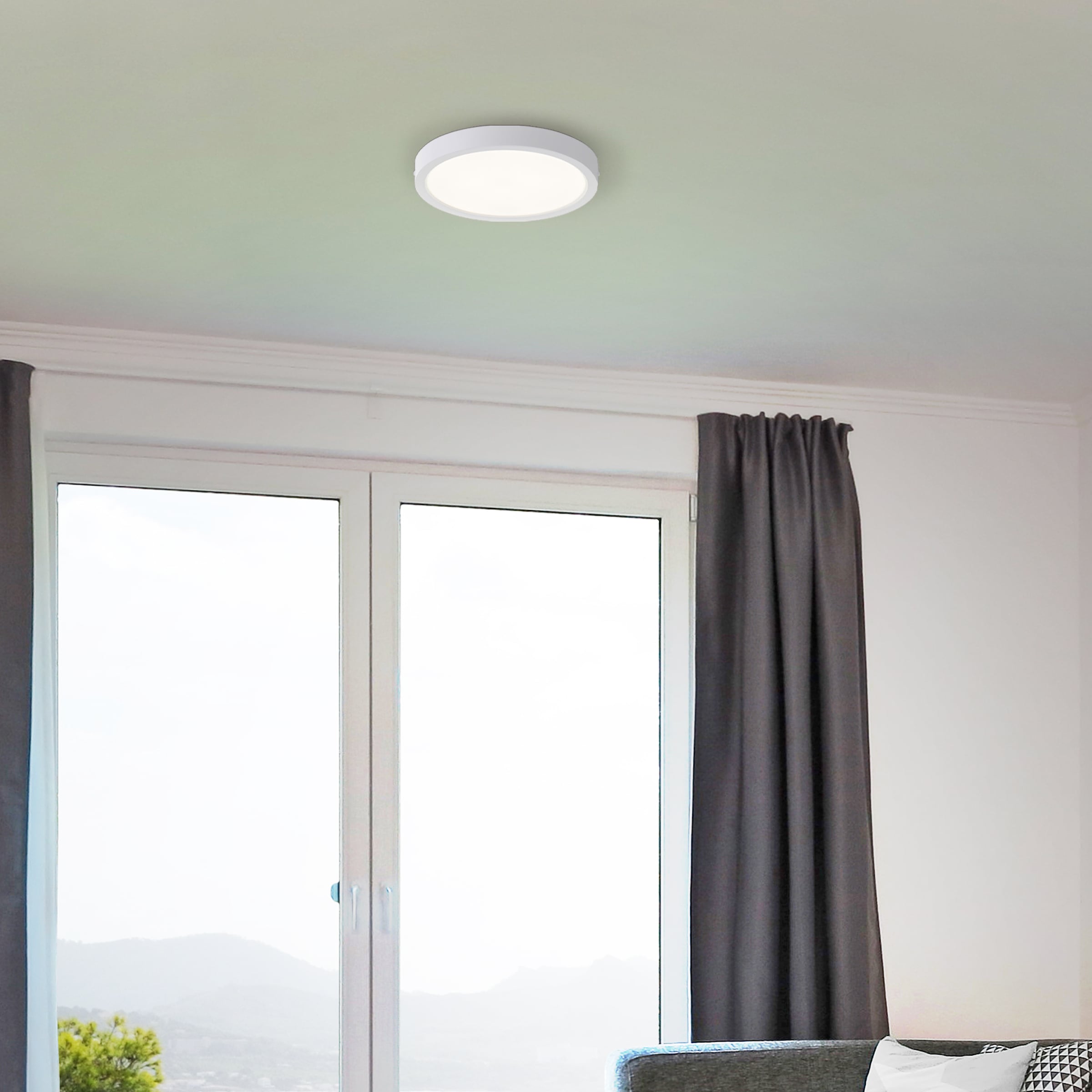 Brilliant LED Deckenleuchte »Navara« LED-Modul 1 Stk. Neutralweiß Ø 27,5cm, Höhe 3 cm, 1900 lm, 4000 K, IP44