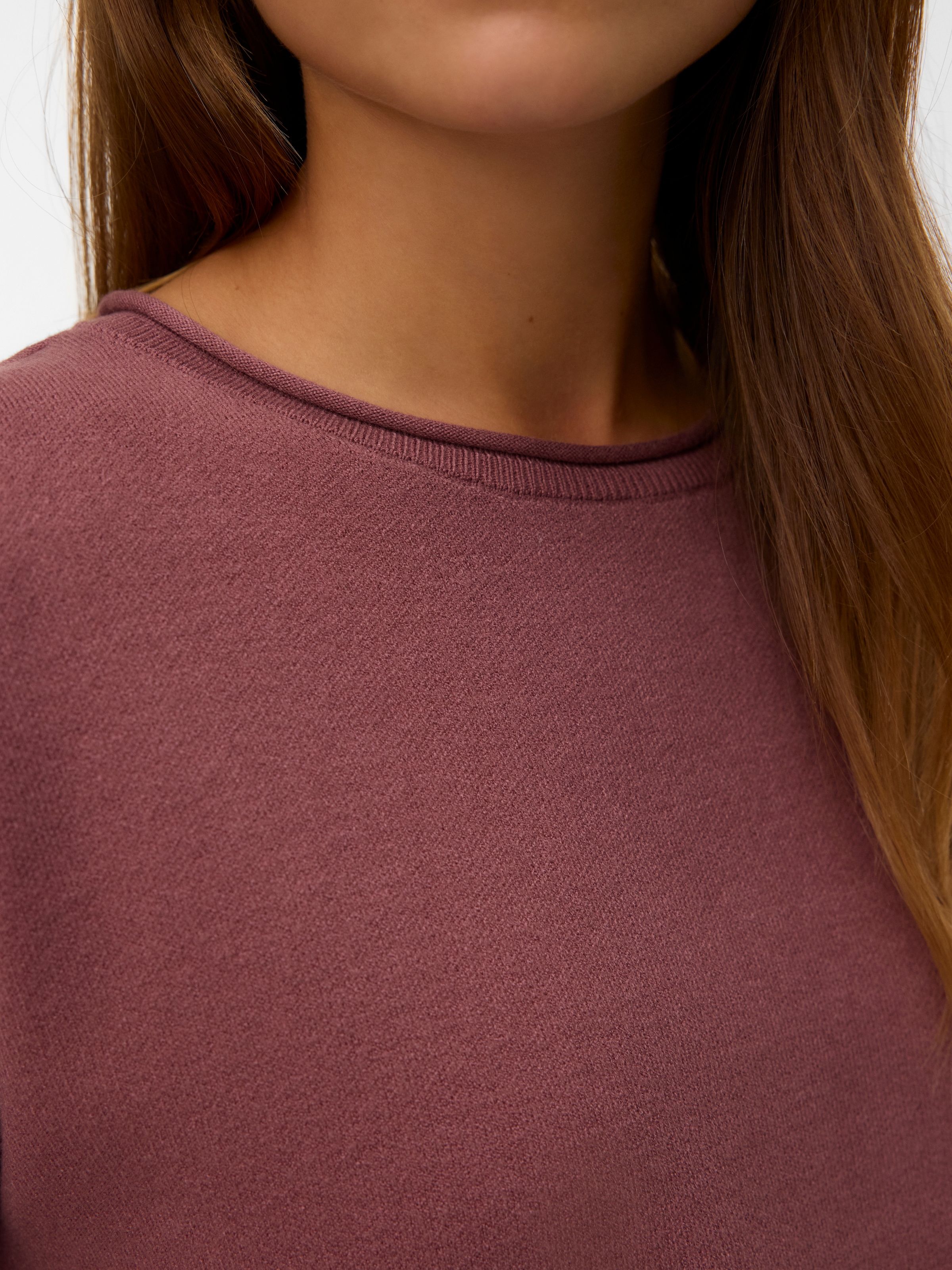 Vero Moda Strickpullover »VMGOLD ROLL LS O-NECK PULLOVER GA«