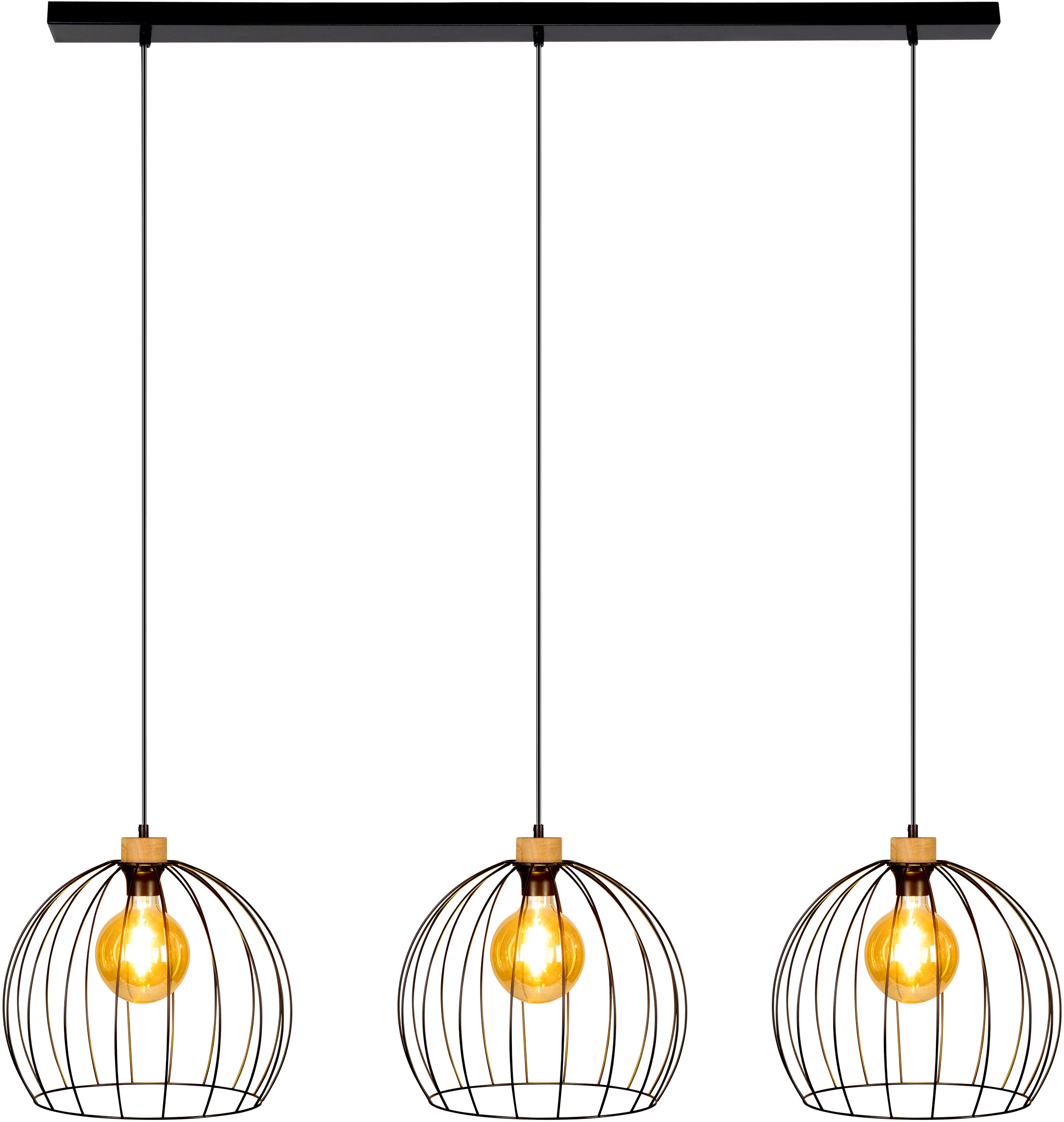 BRITOP LIGHTING Hängeleuchte »Coop«, 3 flammig, Leuchtmittel E27   ohne Leu günstig online kaufen