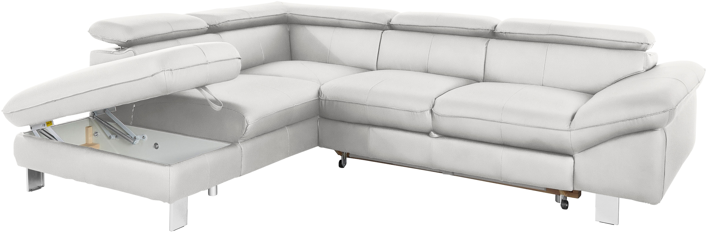 COTTA Ecksofa »Driver L-Form«, mit Kopfteilverstellung, wahlweise mit Bettfunktion & Bettkasten