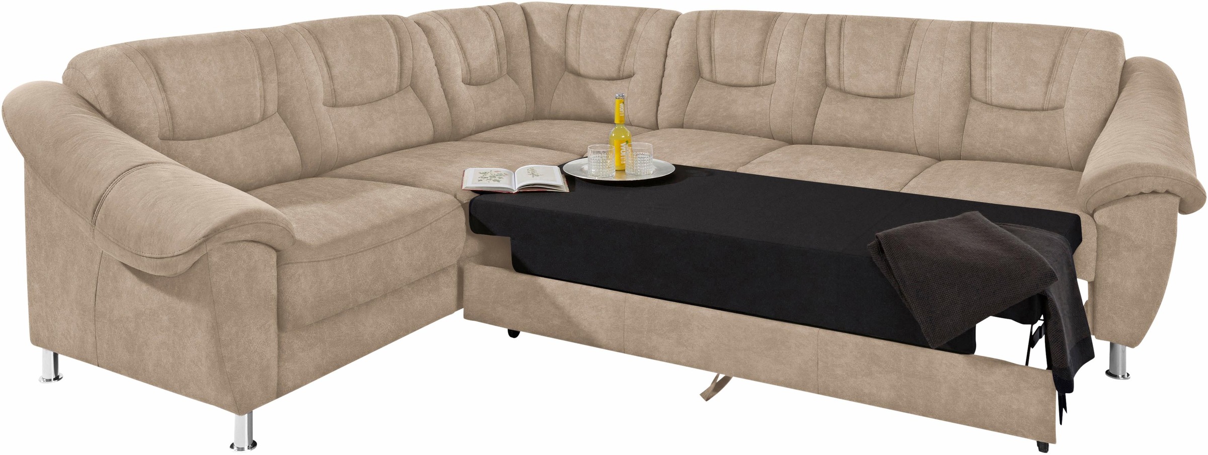 sit&more Ecksofa »Salsa L-Form«, mit Federkern, wahlweise mit Bettfunktion günstig online kaufen