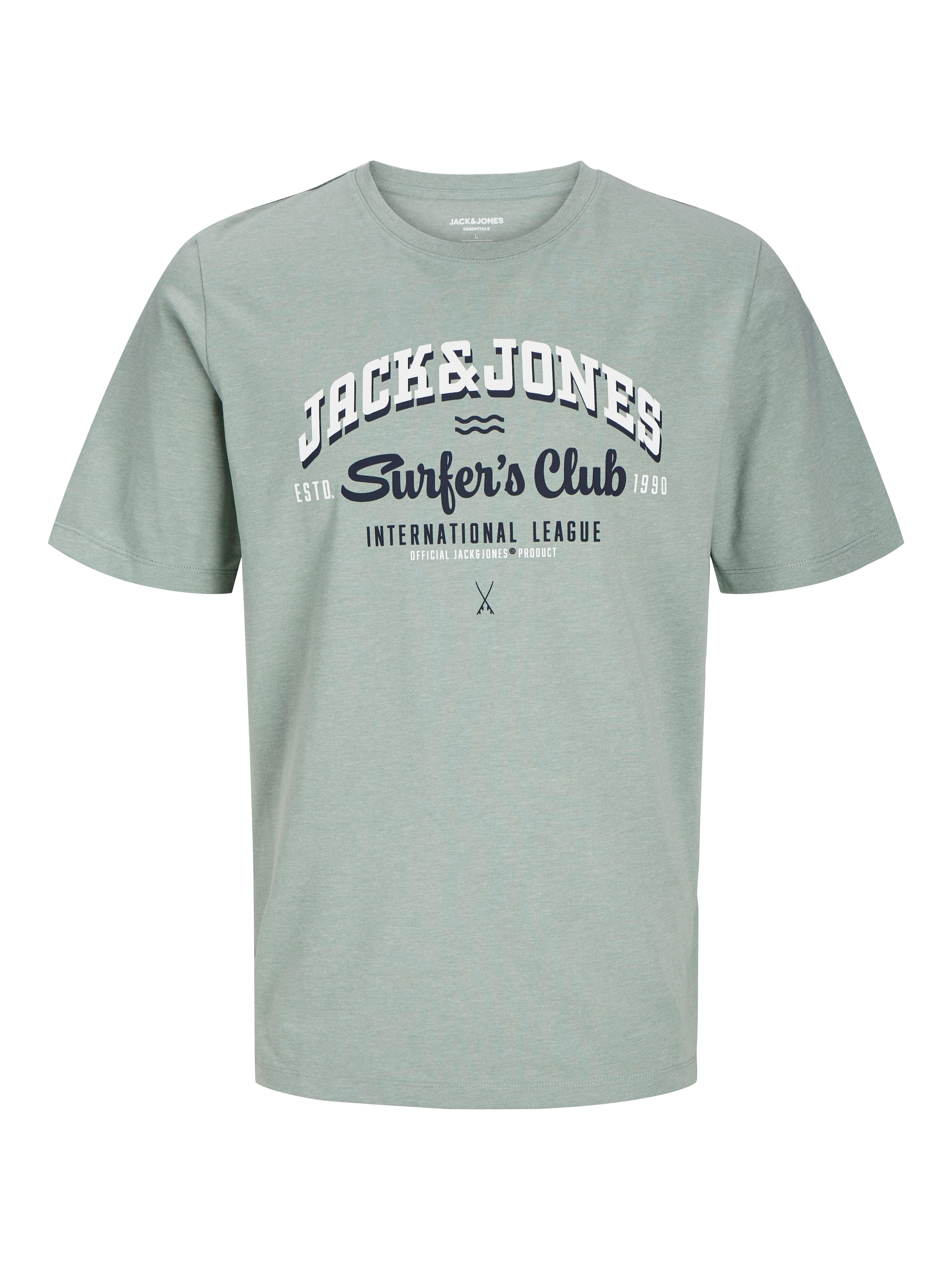 Jack & Jones PlusSize T-Shirt »JJELOGO TEE SS O-NECK 2 COL AW24 S PLS«, mit Frontprint