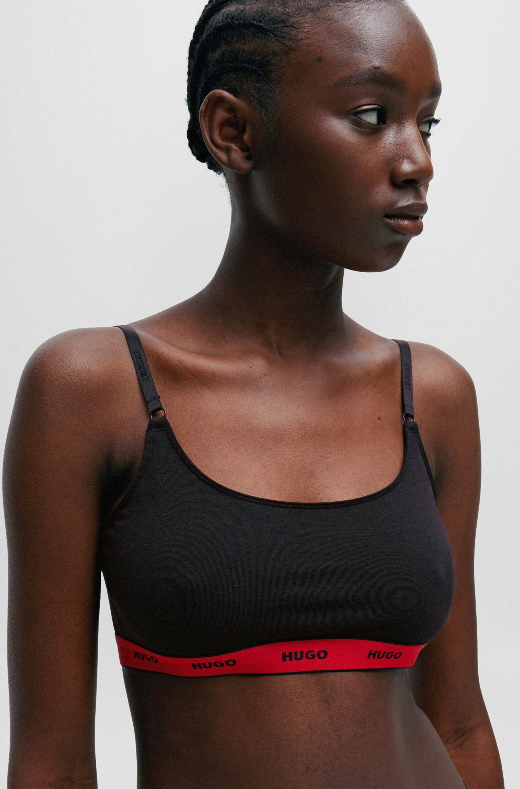 HUGO Underwear Bralette-BH »TWIN BRALETTE STRIPE«, mit elastischem Bund