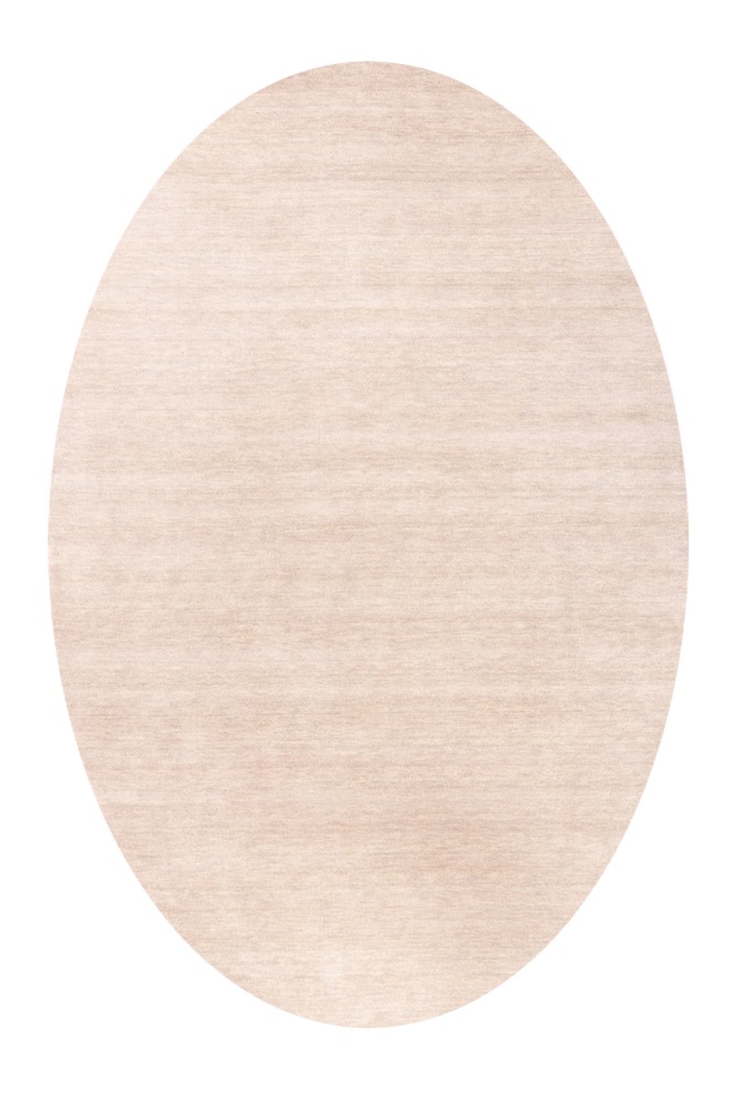 morgenland Wollteppich »Uni - Gabbeh Teppich - Softy«, oval, 1,6 mm Höhe, Gabbeh Optik, Uni Farben, reine Wolle, sehr weicher Flor, Wohnzimmer