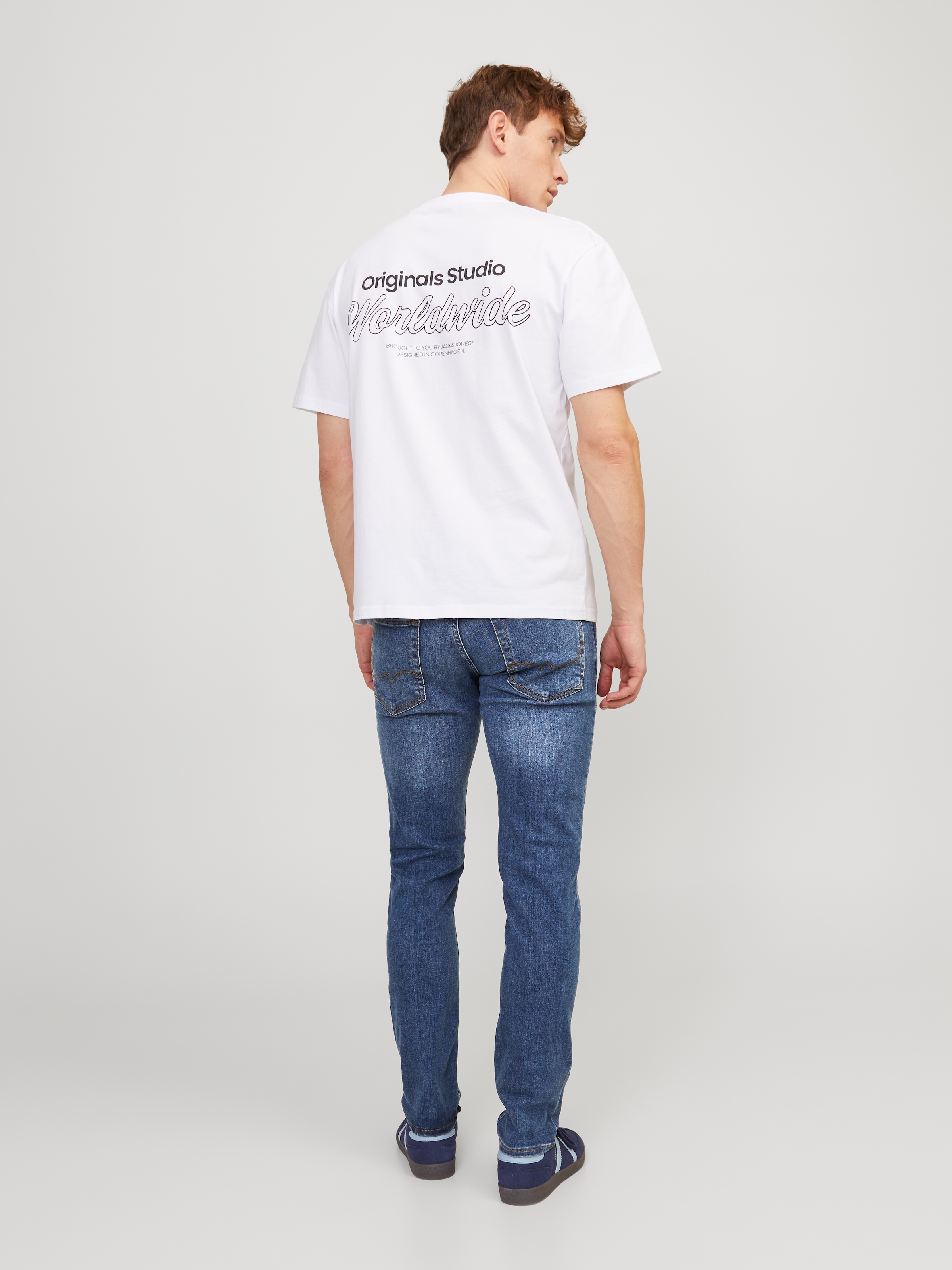 Jack & Jones Slim-fit-Jeans »JJIGLENN  Slim-Fit mit Stretch und praktischer 5-Pocket-Form« Baumwollmischung, slim fit