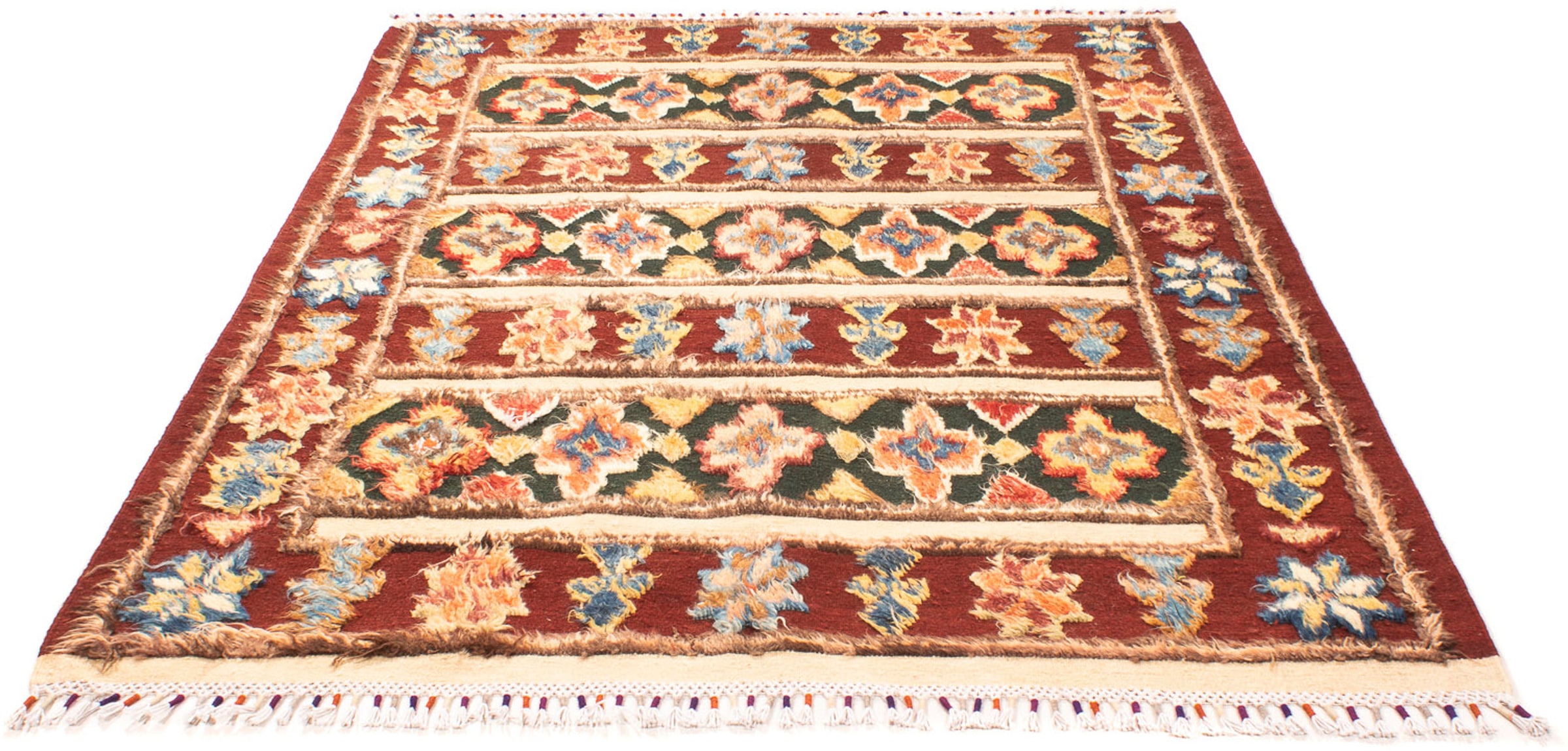 morgenland Wollteppich »Berber - 211 x 158 cm - mehrfarbig«, rechteckig, Wo günstig online kaufen