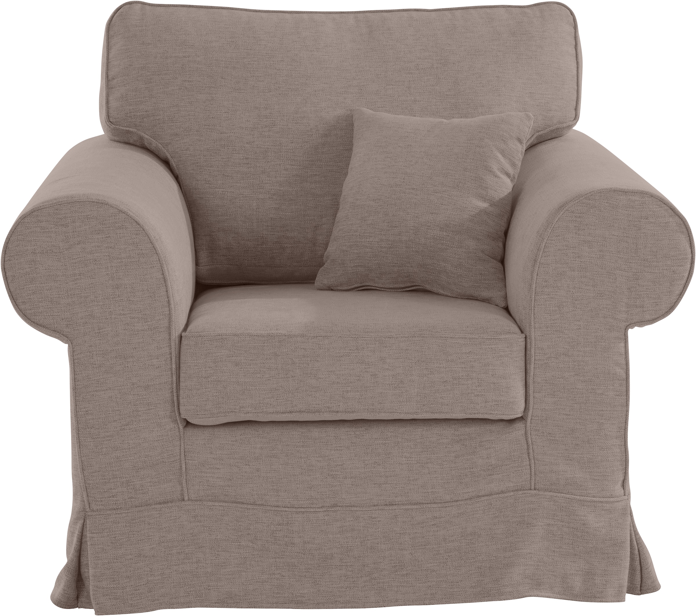 Home affaire Sessel »Shadmoor«, Hussenoptik, in uni oder mit Blumendruck, passend zur Shadmoor-Serie