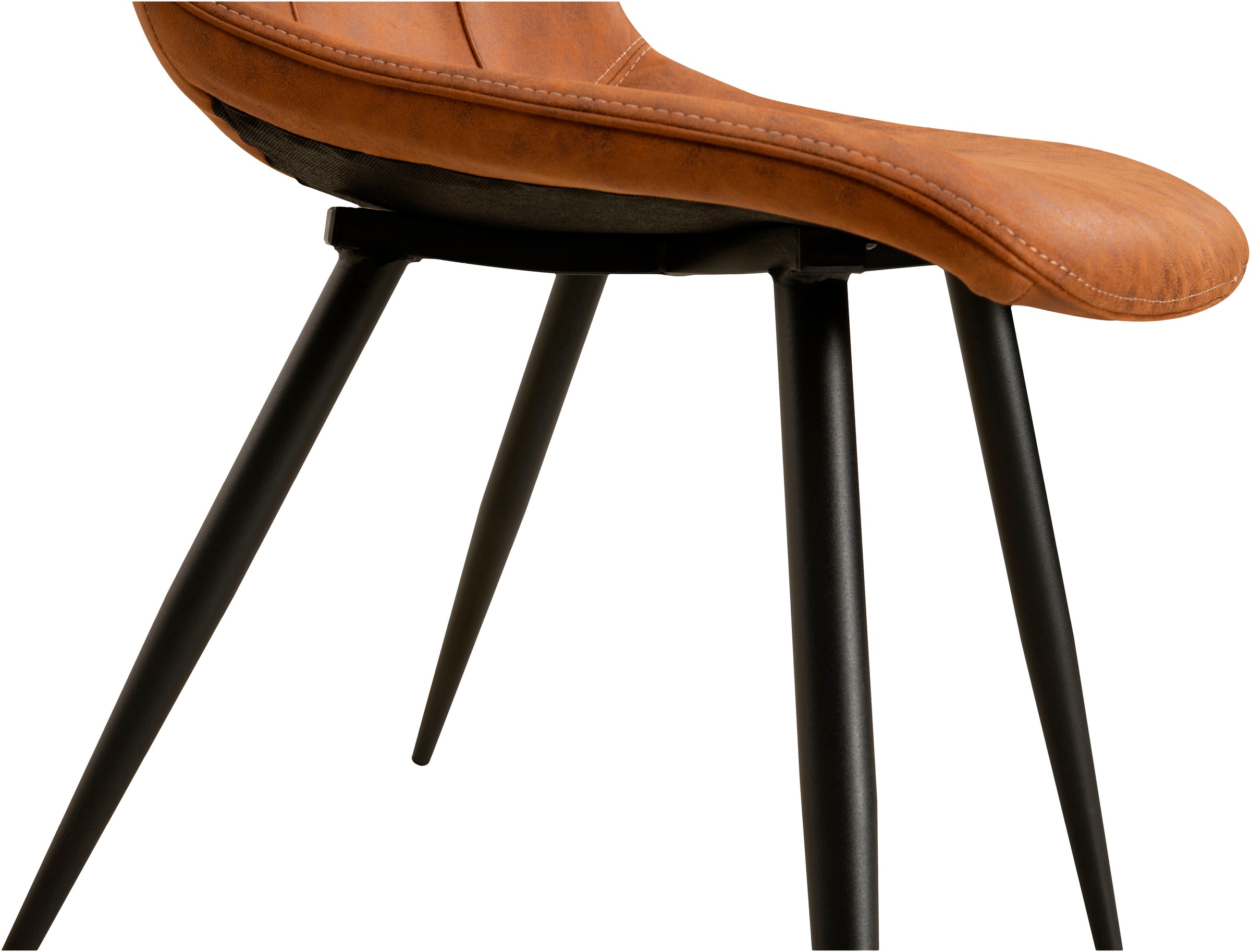OMG Design Esszimmerstuhl »Peak«, (Set), 1 St., Stoff, moderne Sitzschale in Microfaser Lederoptik