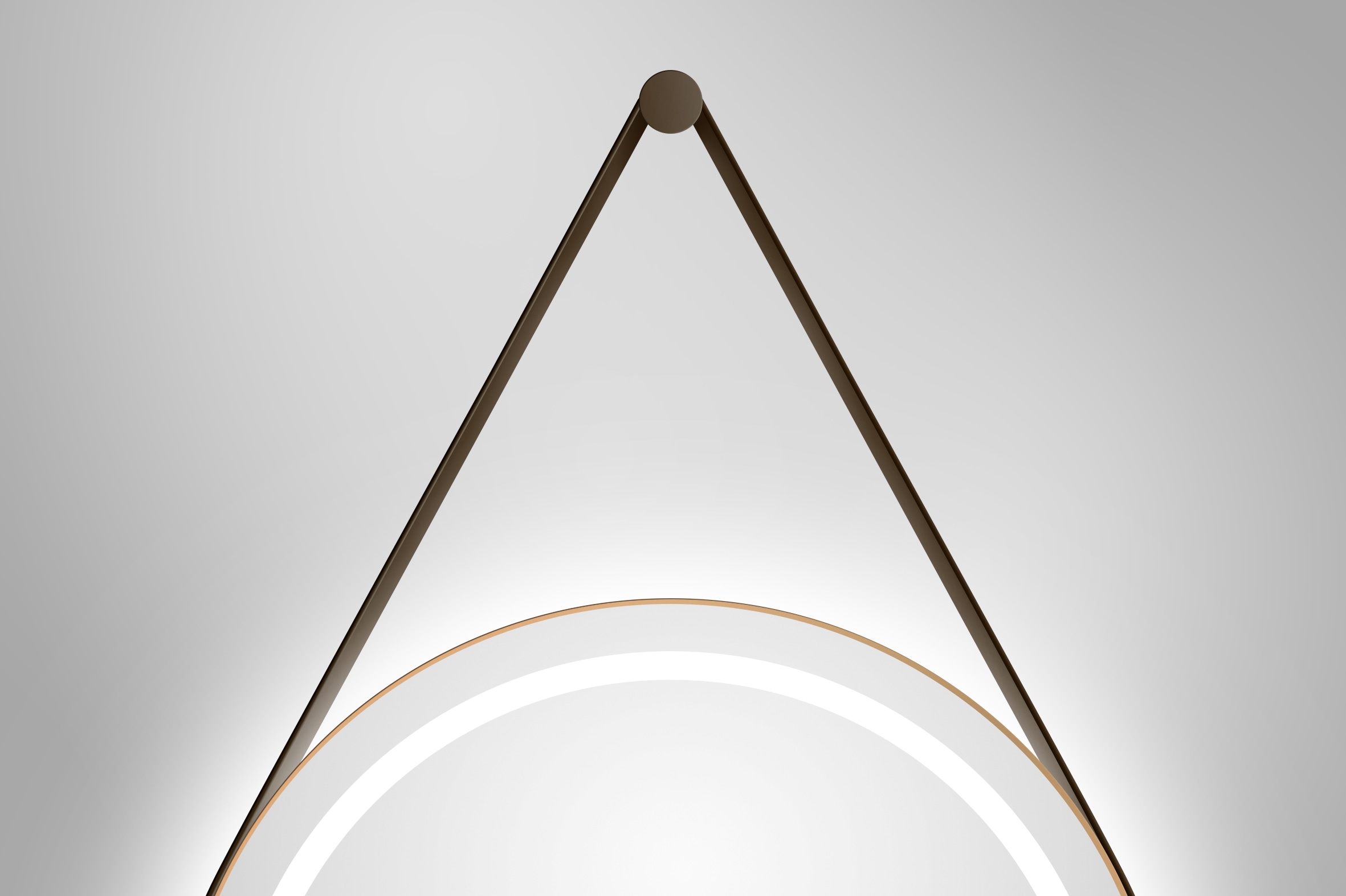 Talos Spiegel »TALOS CORVIA«, austauschbare LED Beleuchtung, Shine in matt, Ø50 cm
