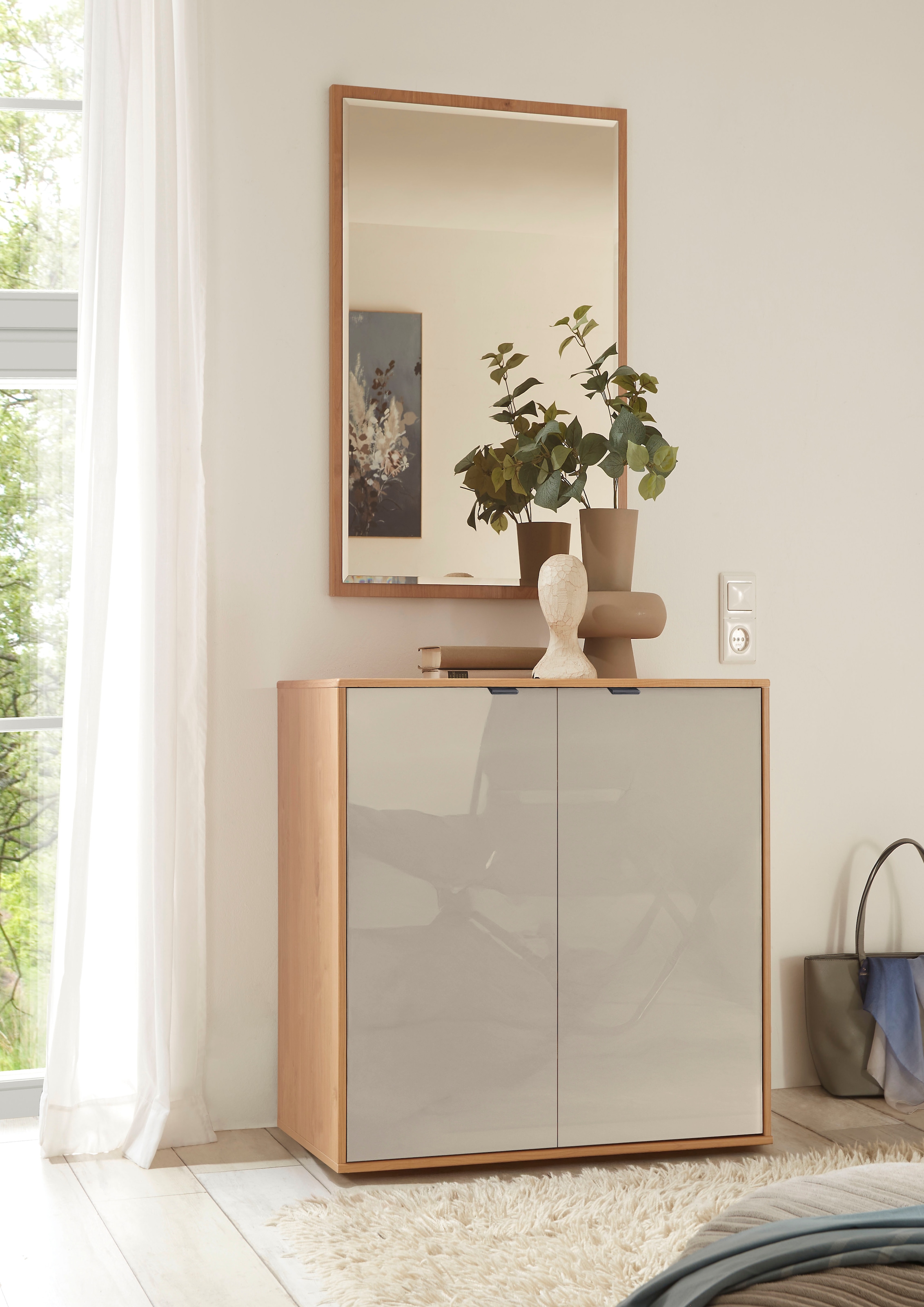 WIEMANN Kommode »Cardiff Sideboard, Wäscheschrank, teilmassiv Erle, 80 cm«, (Kommode 80x86x43 cm, braun, mit Dämpfung, MADE IN GERMANY), verschiedenen Ausführungen, inklusive Einlegeboden