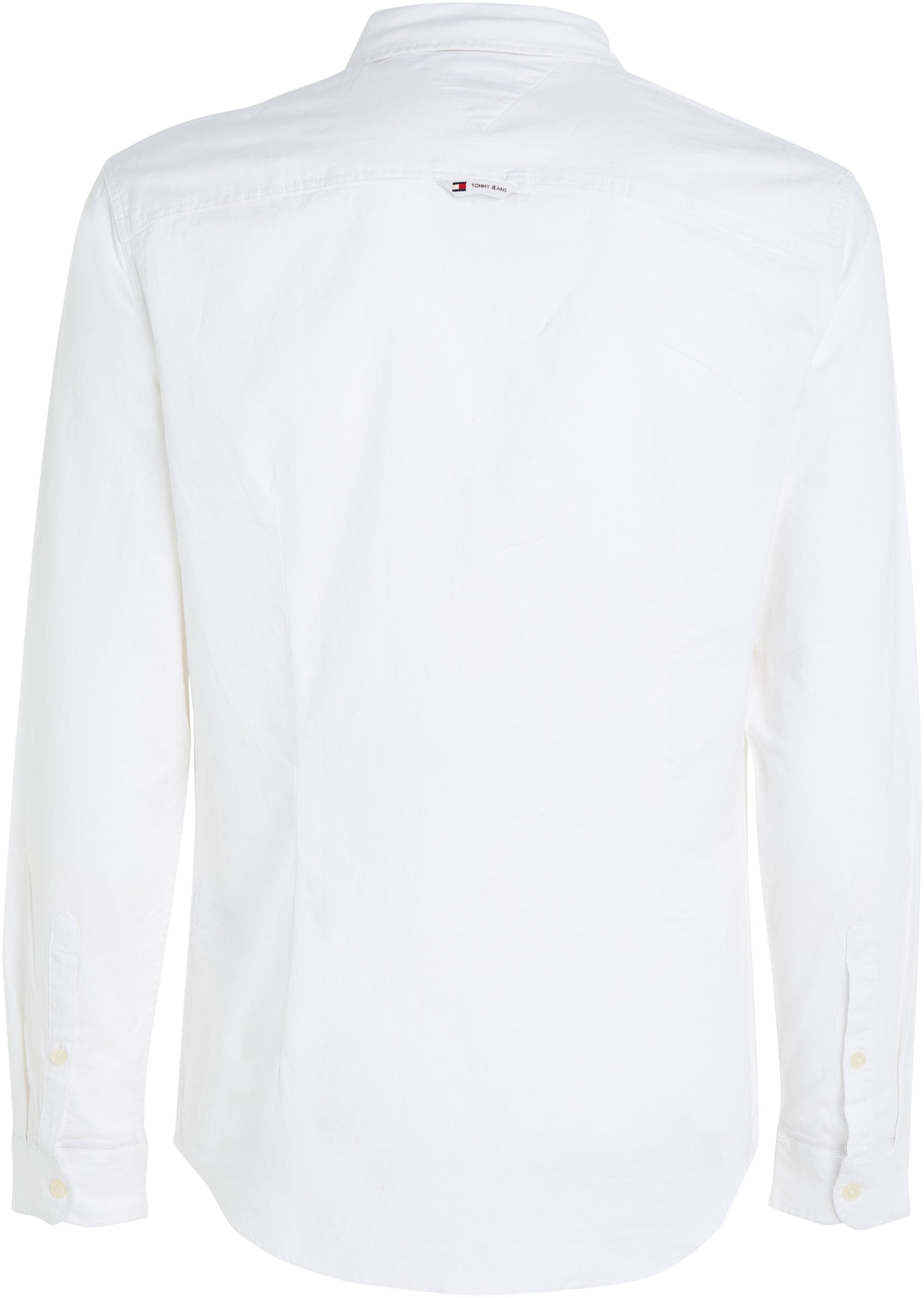 Tommy Jeans Langarmhemd »TJM Slim Stretch Oxford Shirt« mit Flaglabel auf der Brust