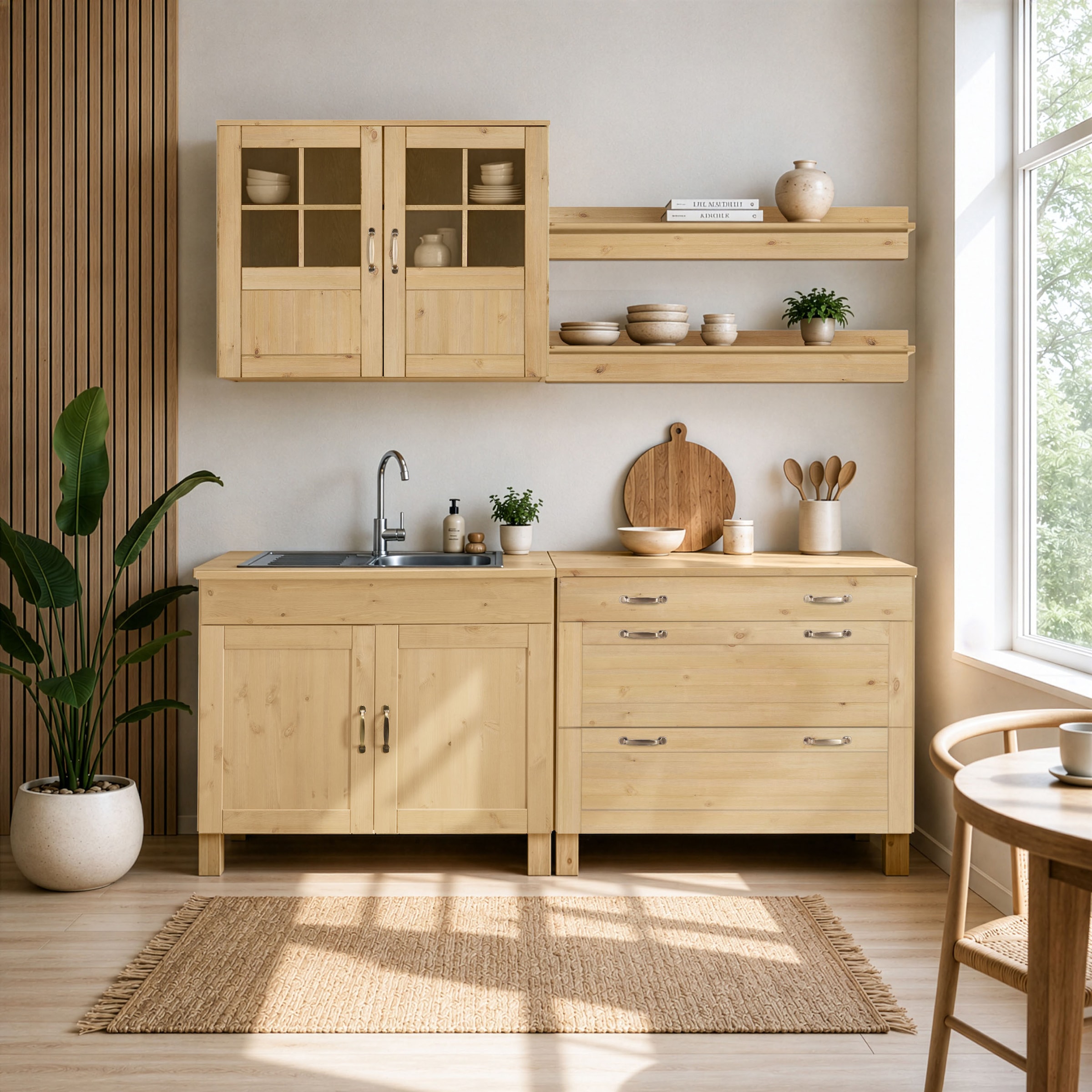 Home affaire Unterschrank »Alby« Breite 100 cm, 3 Schubladen
