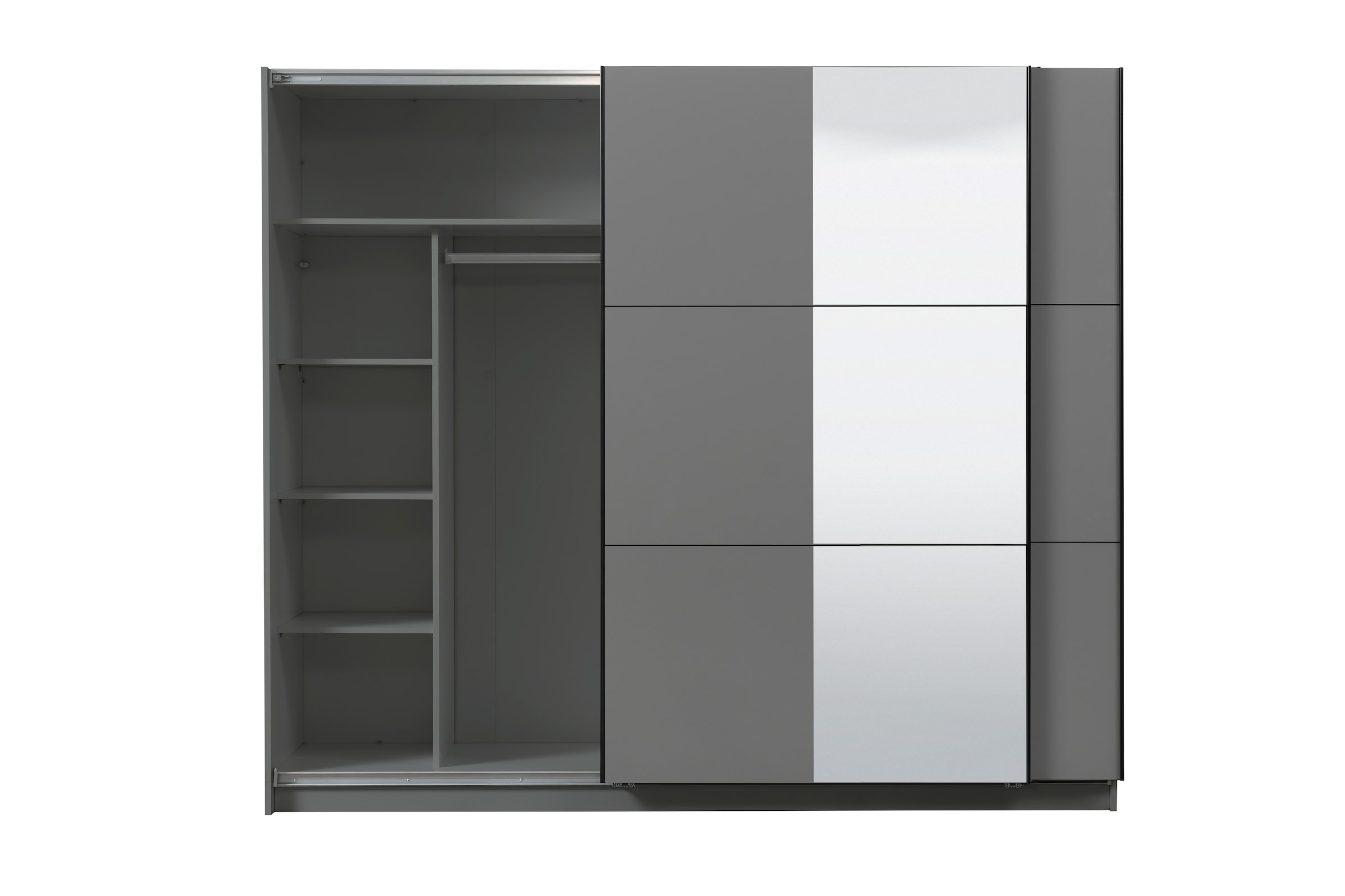INOSIGN Schwebetürenschrank »Sierra Kleiderschrank mit Spiegel Wäscheschrank Garderobe«, Topseller INKLUSIVE Inneneinteilung, FSC-Zertifiziert