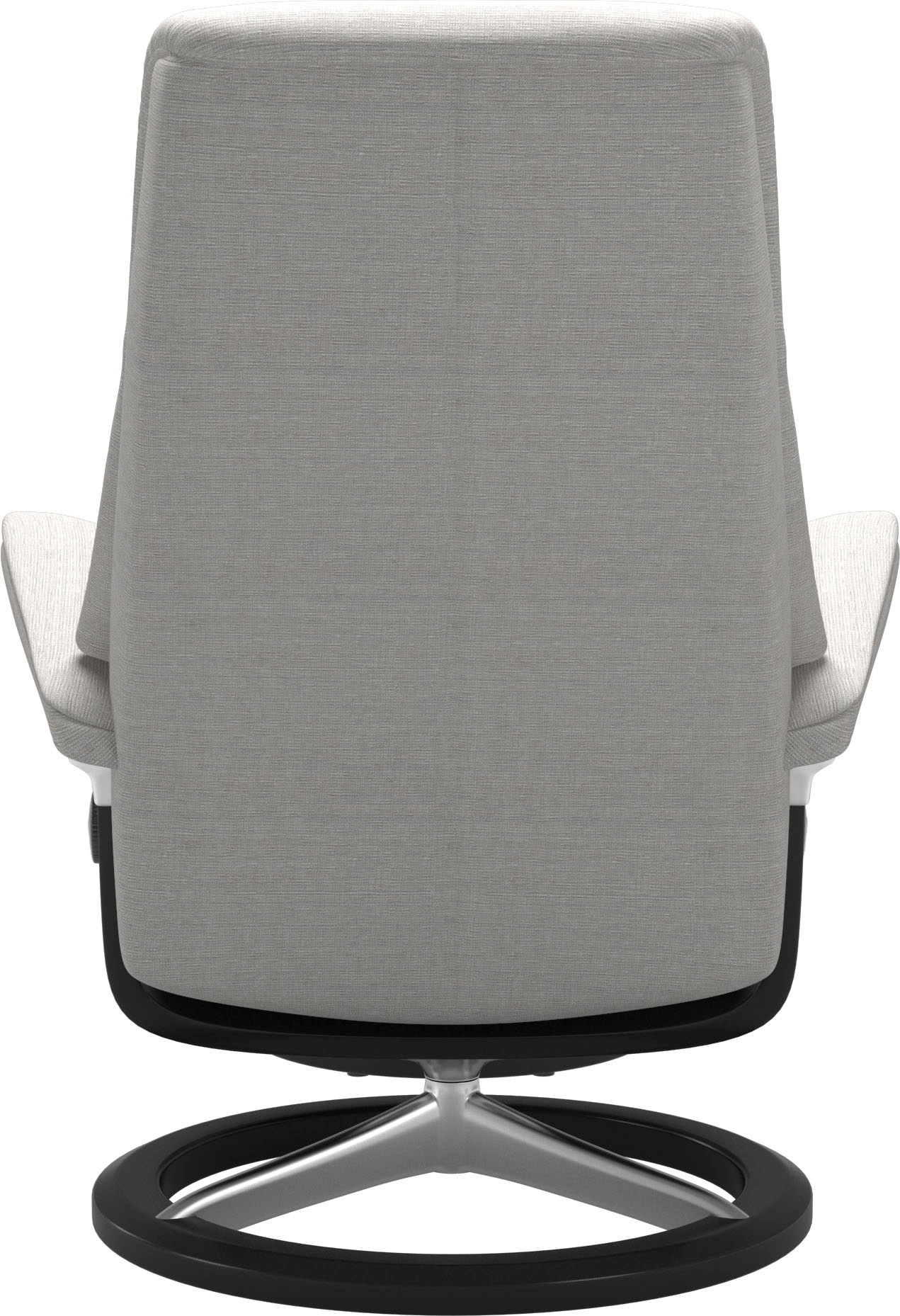 Stressless® Relaxsessel »View«, (Set, Relaxsessel mit Hocker), mit Signature Base, Größe S,Gestell Schwarz