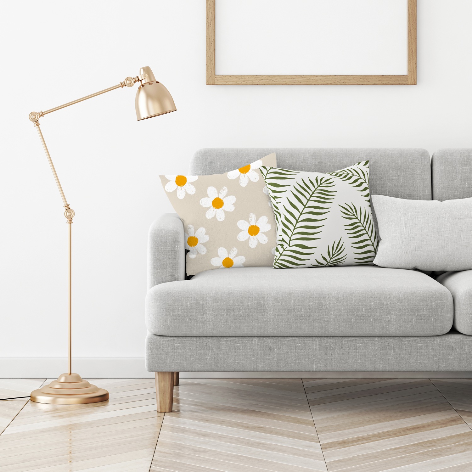 queence Dekokissen »Levke«, Kissenhülle,Gänseblümchen,Blumen,Florales Desig günstig online kaufen