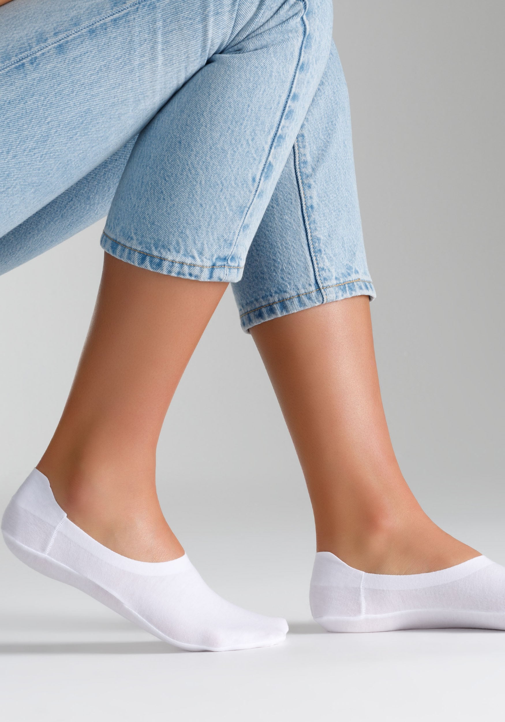 Camano Füßlinge »comfort«, (4 Paar), mit Silikonstreifen für sicheren Halt