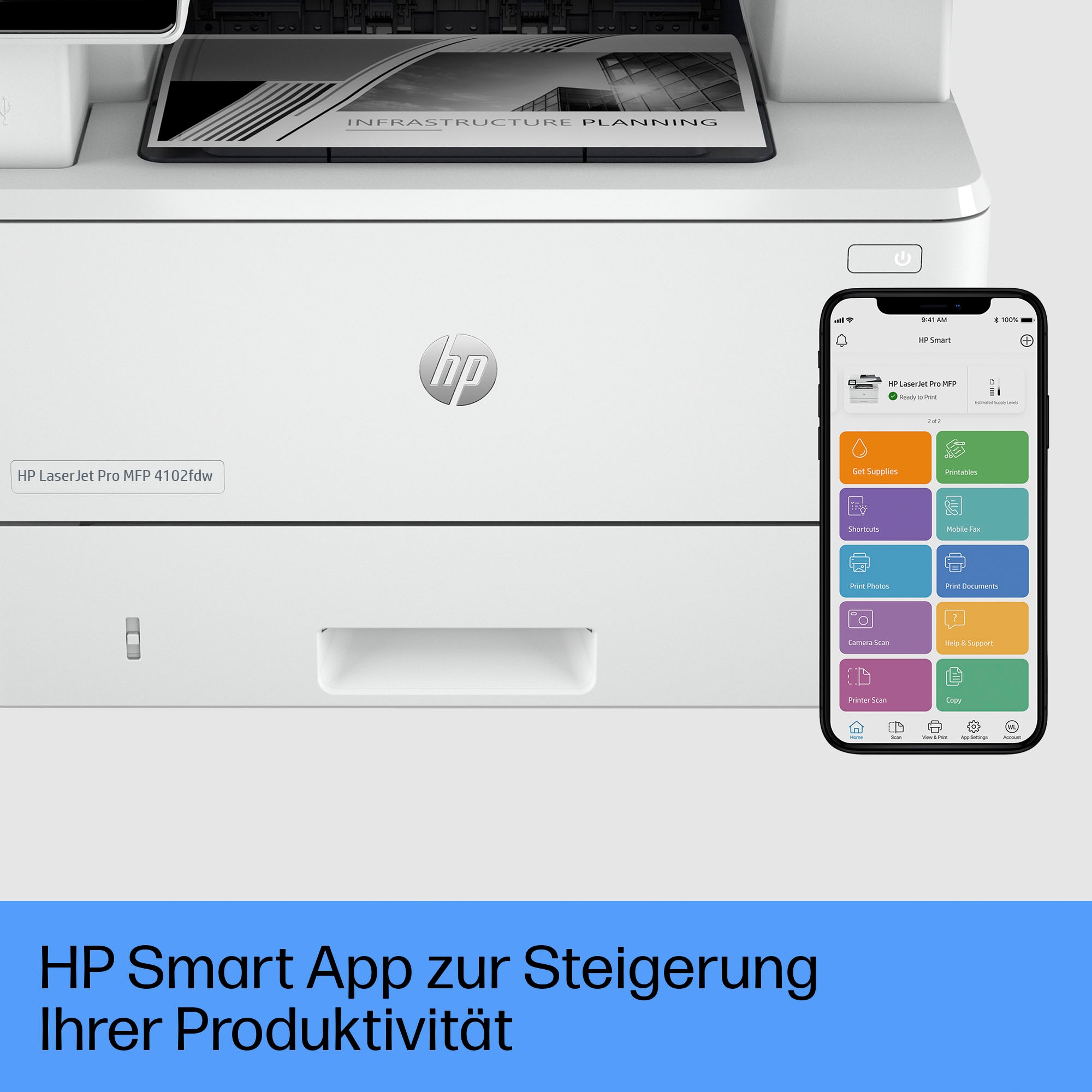 HP Multifunktionsdrucker »LaserJet Pro MFP 4102fdw«