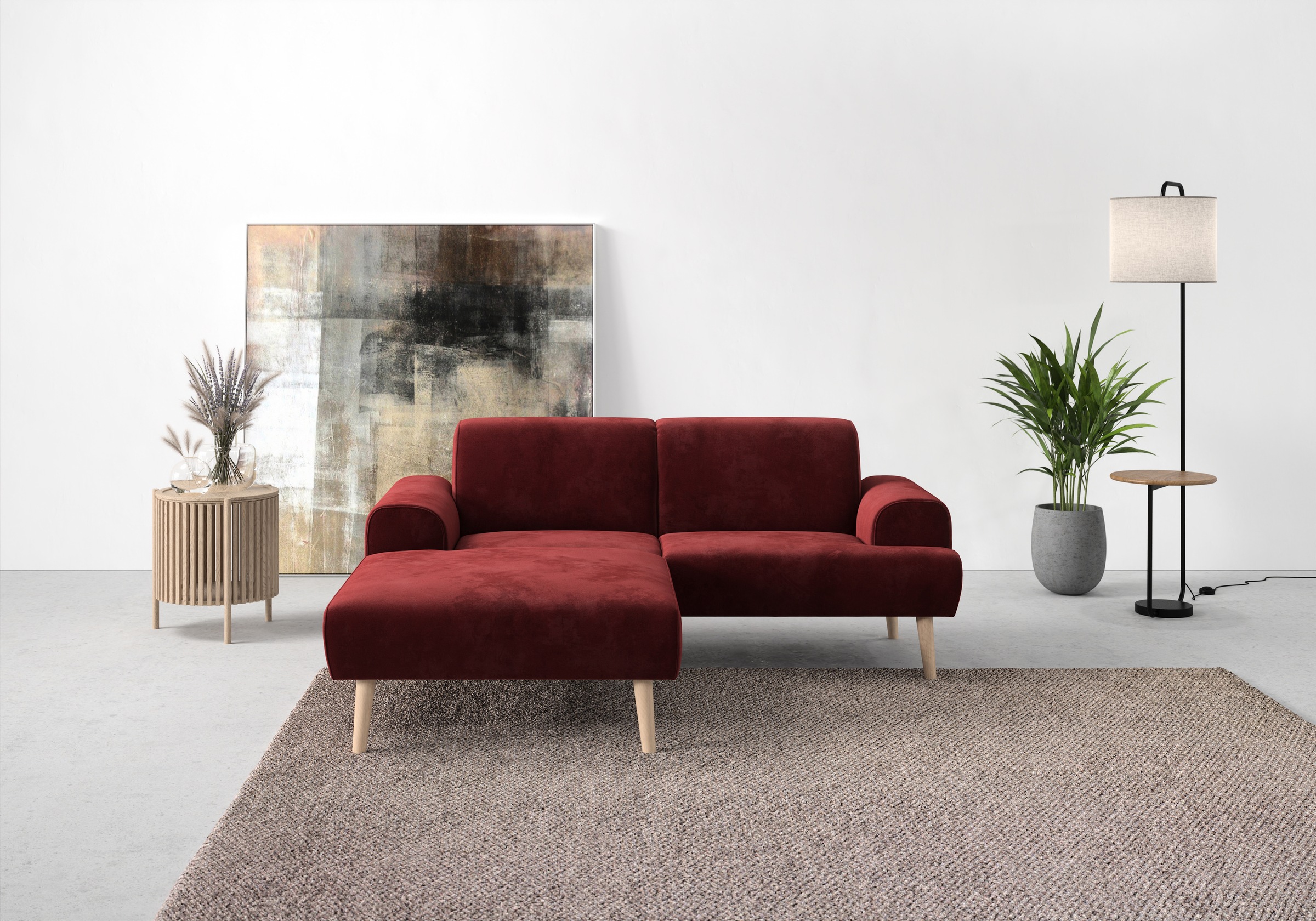 andas Ecksofa »Swift Scandic Design, komfortabler Federkern, Breite 192cm, günstig online kaufen