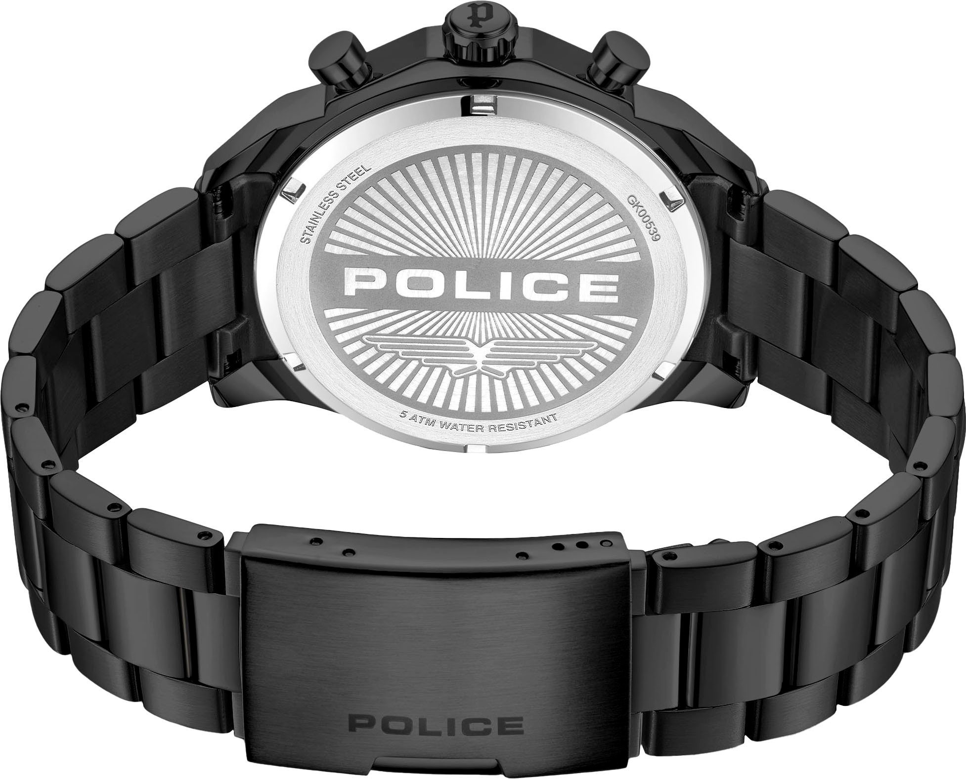 Police Chronograph »SOUL«, Quarzuhr, Armbanduhr, Herrenuhr, Edelstahlarmband, analog