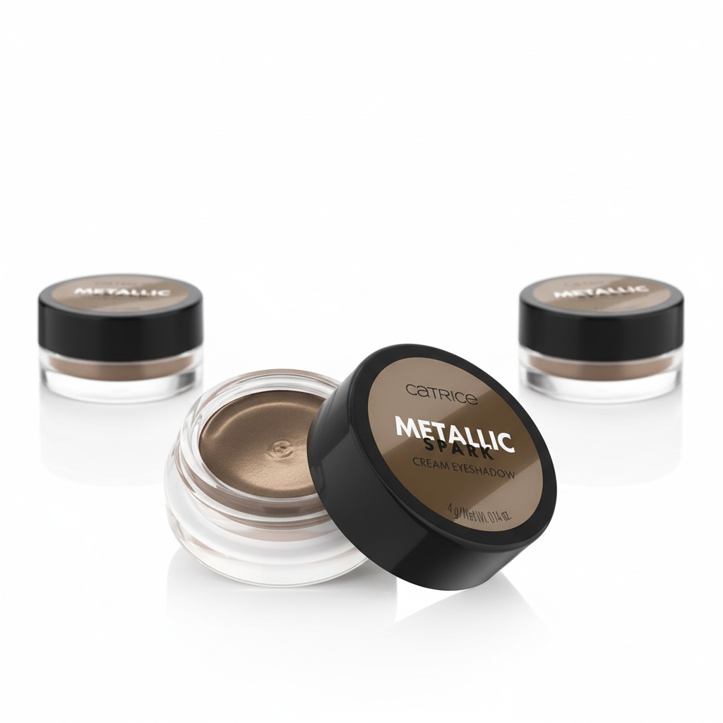 Catrice Lidschatten »Metallic Spark Cream Eyeshadow« Wischfest, lange Haltbarkeit, cremig, metallisch funkelndes Finish.