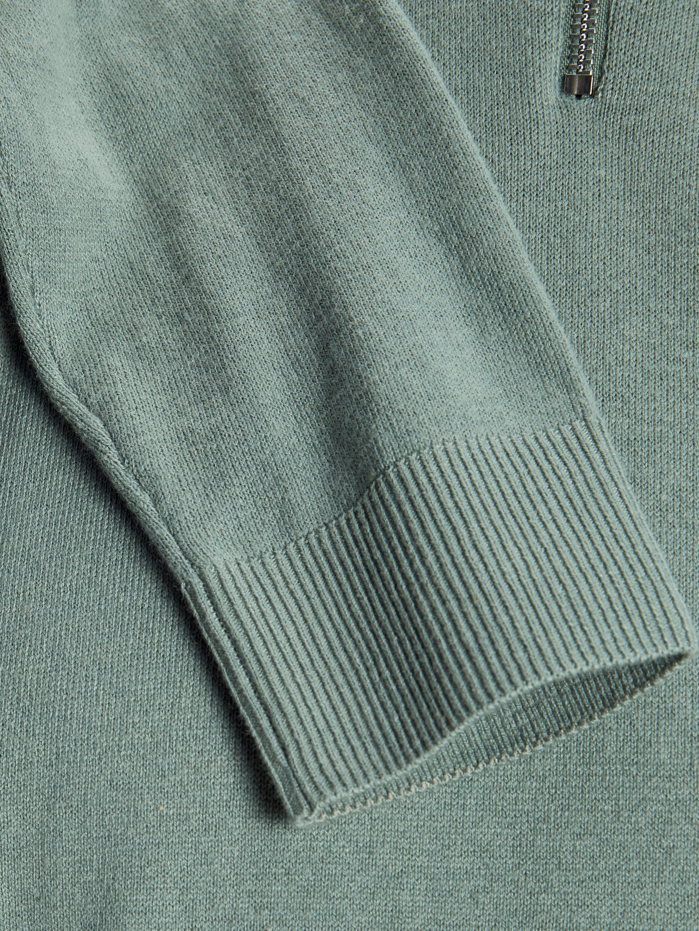 Jack & Jones Troyer »JJEEMIL KNIT HALF ZIP NOOS«, mit Rippbündchen