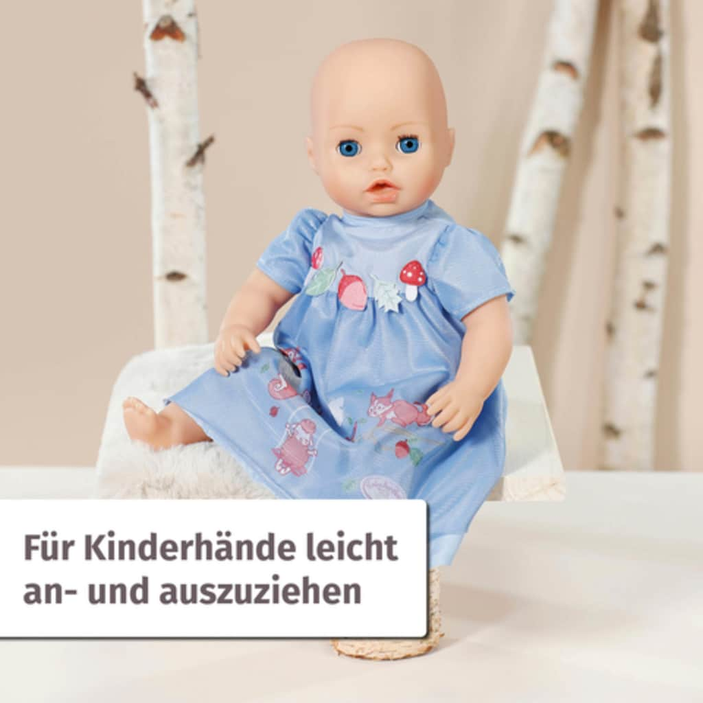 Baby Annabell Puppenkleidung »Kleid blau Eichhörnchen, 43 cm«