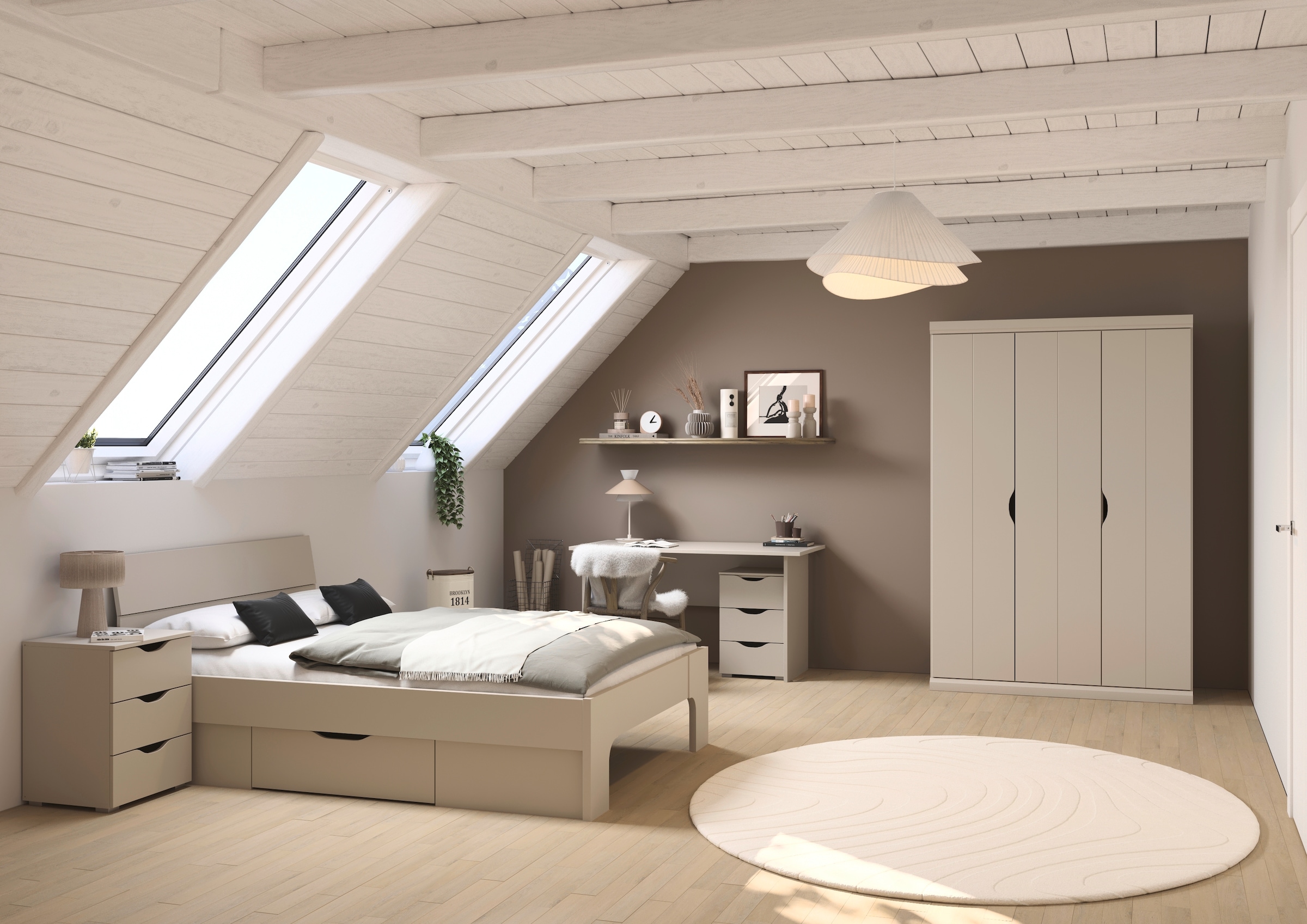 rauch Jugendzimmer-Set »Marlene«, (Set, 4 tlg., in 3 verschiedenen Ausstattungen BASIC/CLASSIC/PREMIUM), erhältlich in verschiedenen Bett- und Schrank-Breiten MADE IN GERMANY